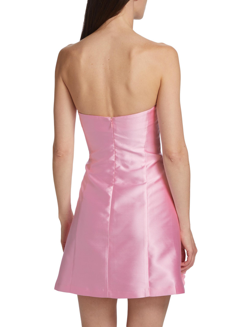 Women's Walter Floral Applique Satin Minidress - Blush 5