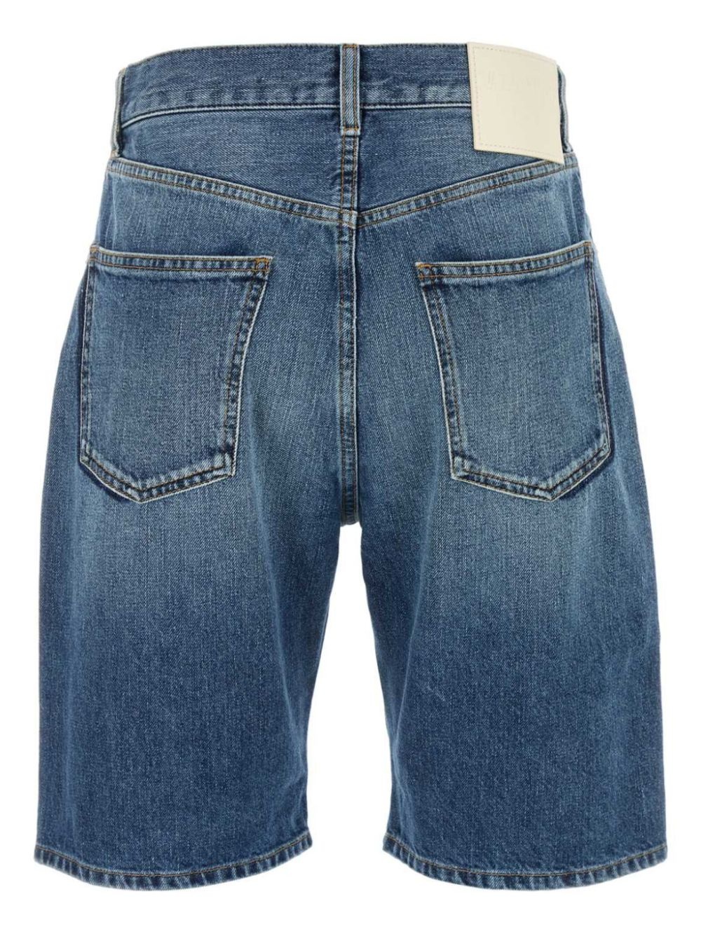 high-waisted denim shorts - 2