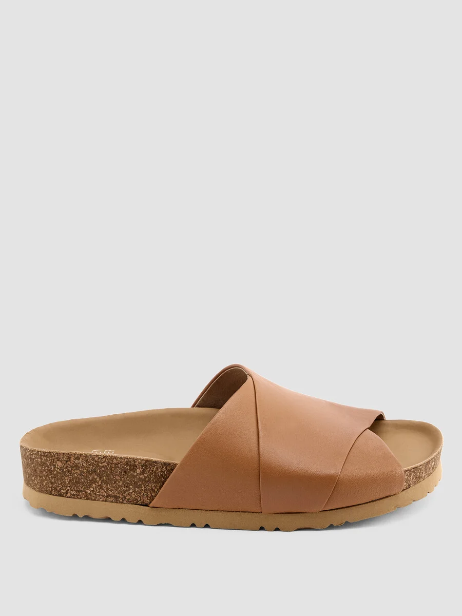 Code Nappa Leather Wedge Sandal - 1