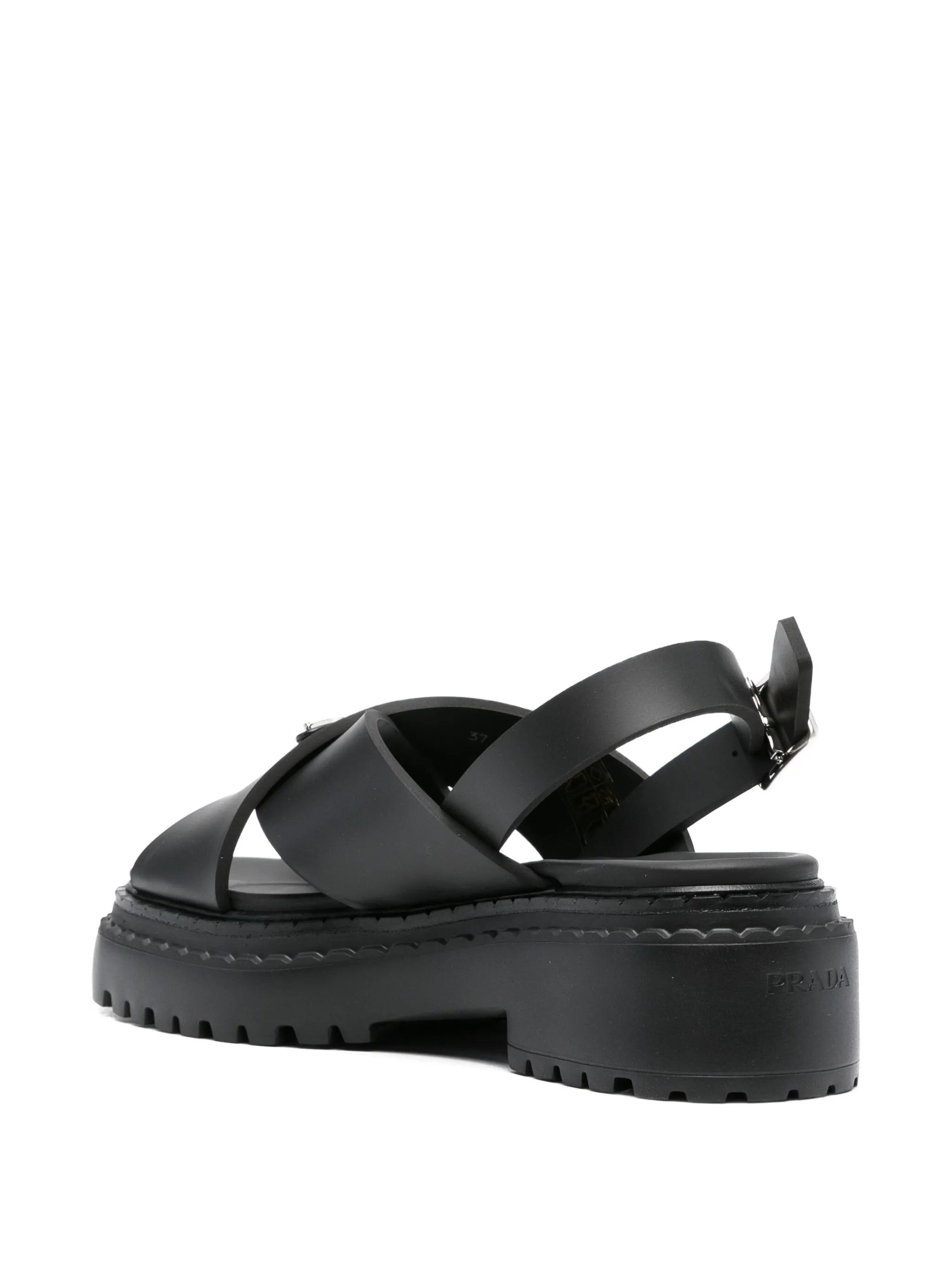 Prada 40mm Cross-strap Platform Sandals - 2