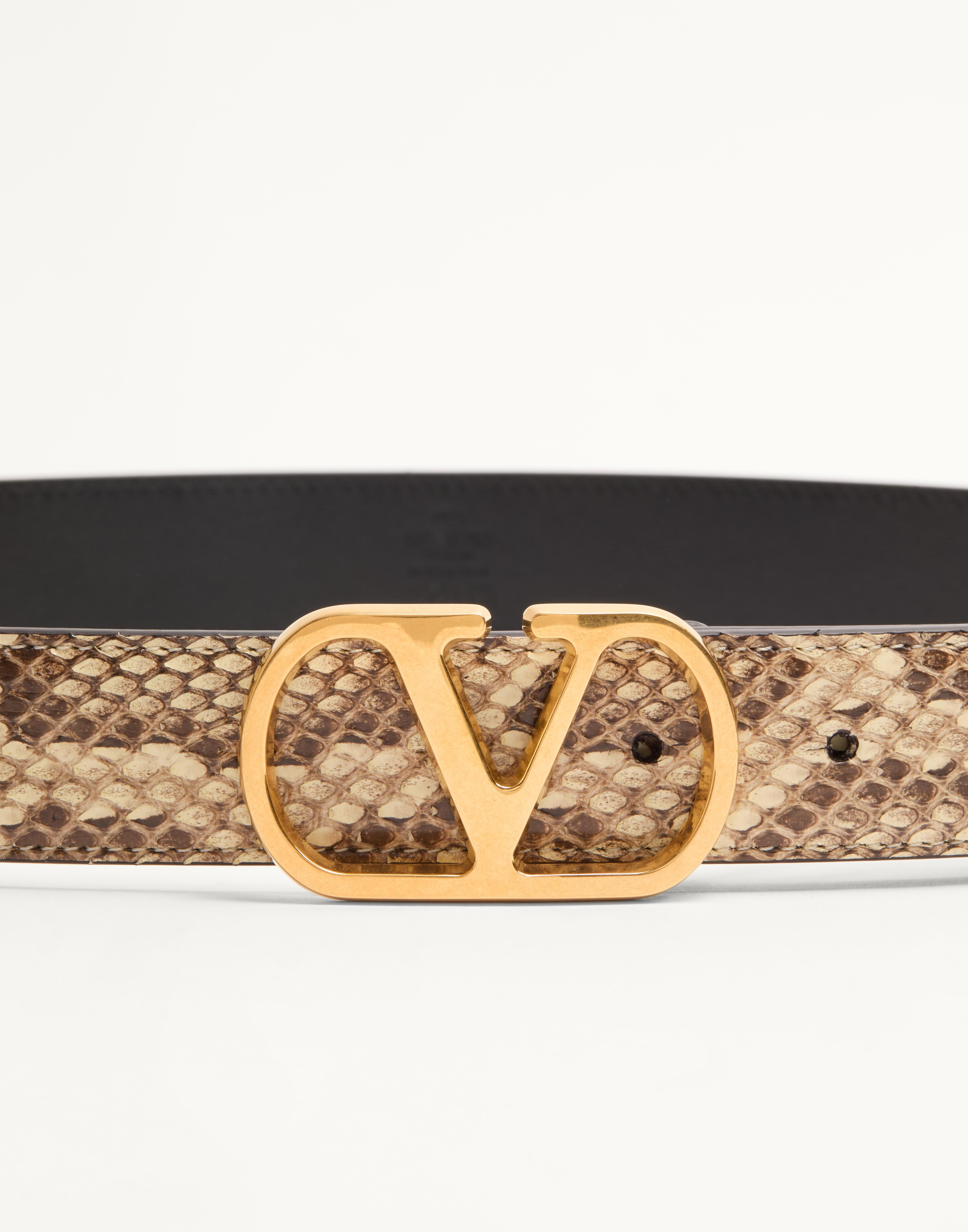 VLOGO SIGNATURE PYTHON BELT 30 MM - 4