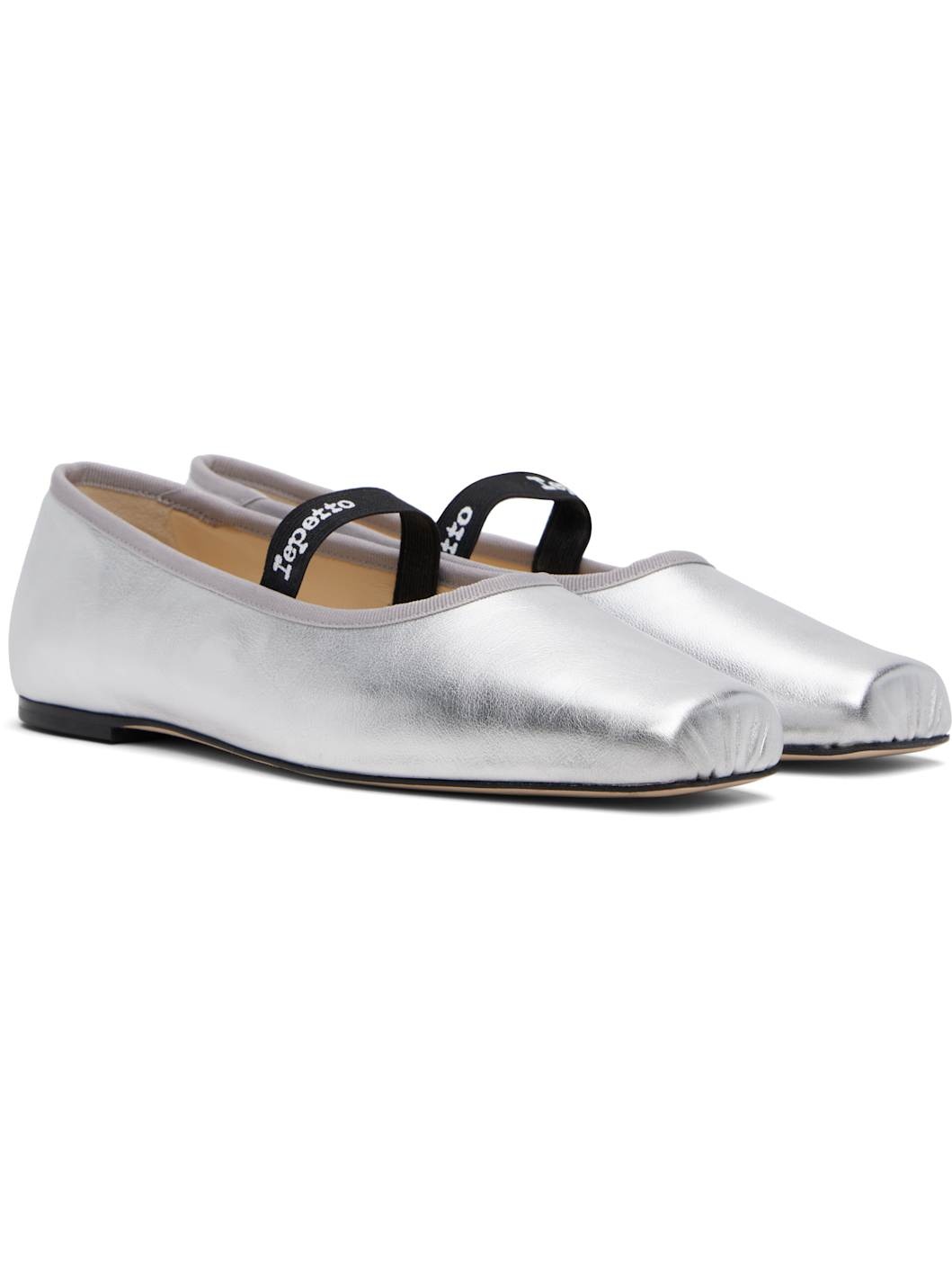 Silver Lisbeth Ballerina Flats - 4