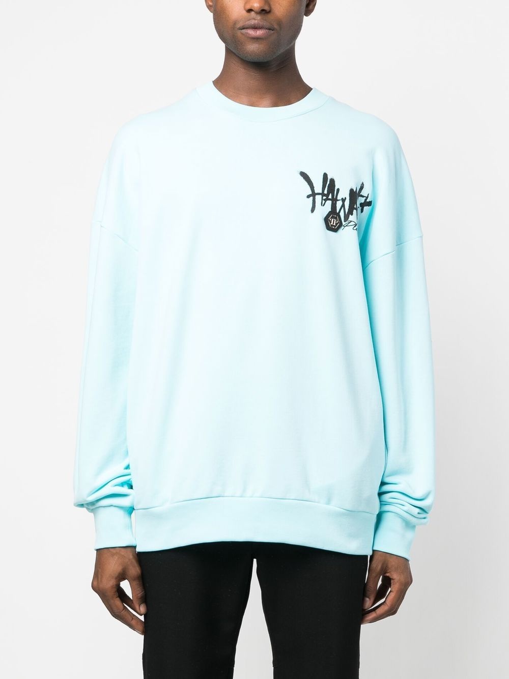Hawaii-print detail sweatshirt - 3