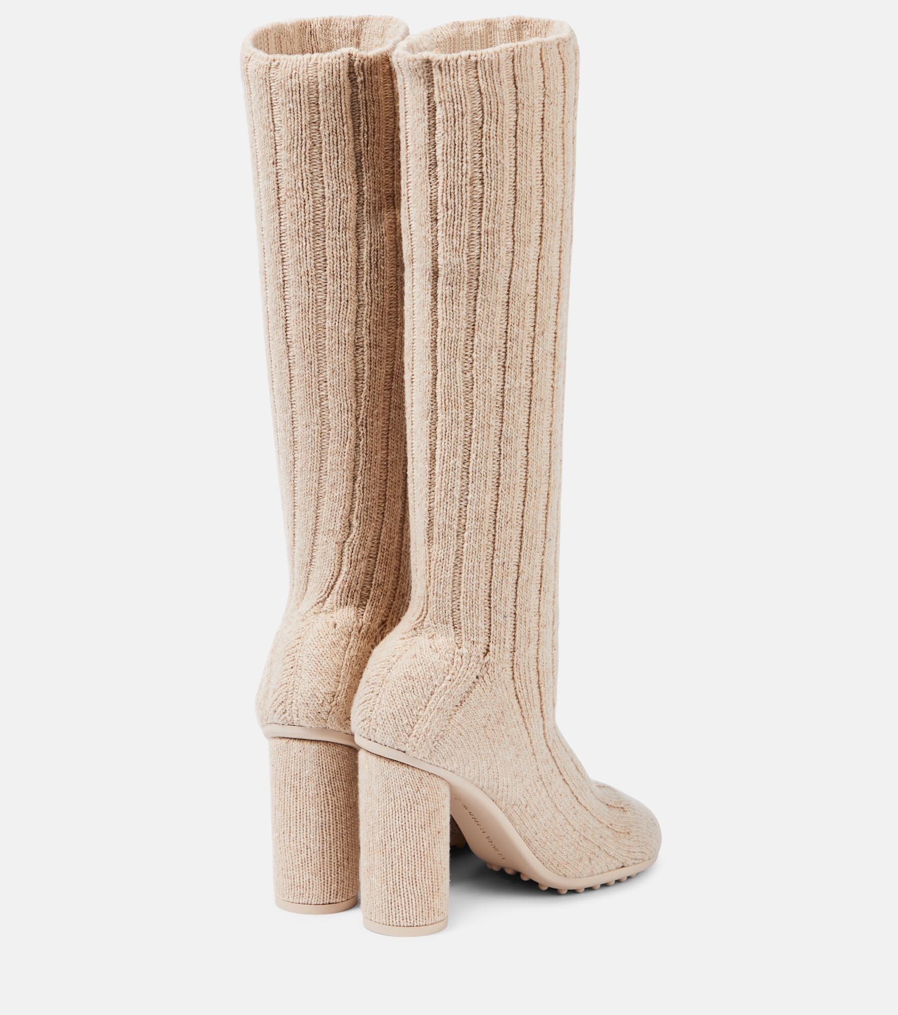 Atomic knitted knee-high sock boots - 3