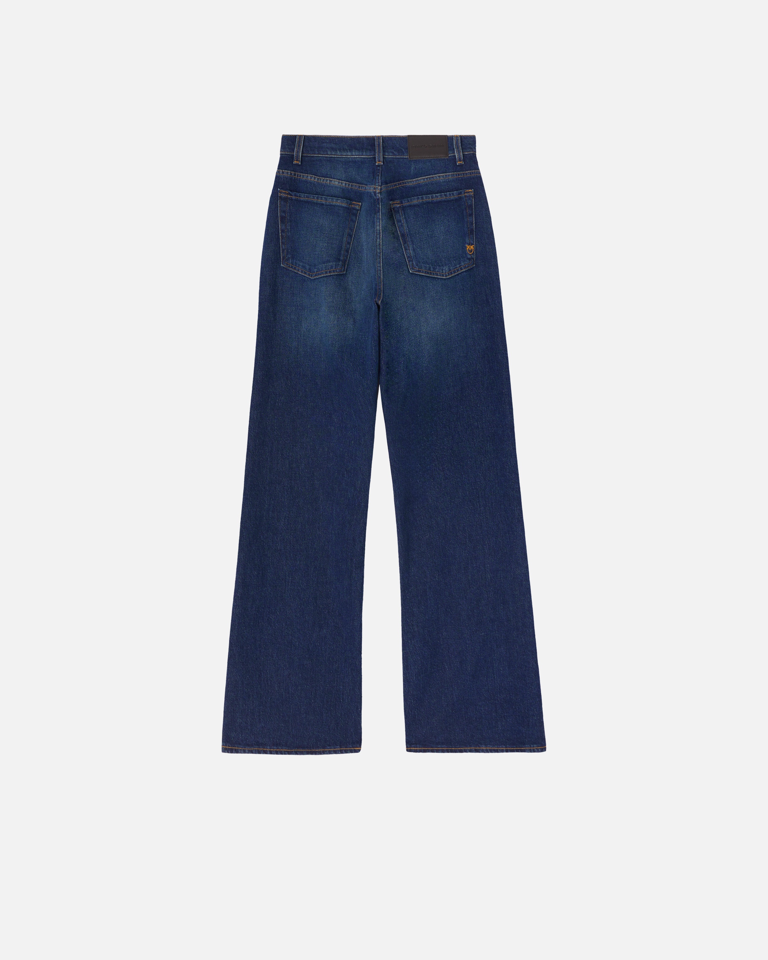 パンツ PINKO Woman Pants Blue 105457A15M GA3 PINKO WIDE-LEG VINTAGE BLUE DENIM JEANS | REVERSIBLE