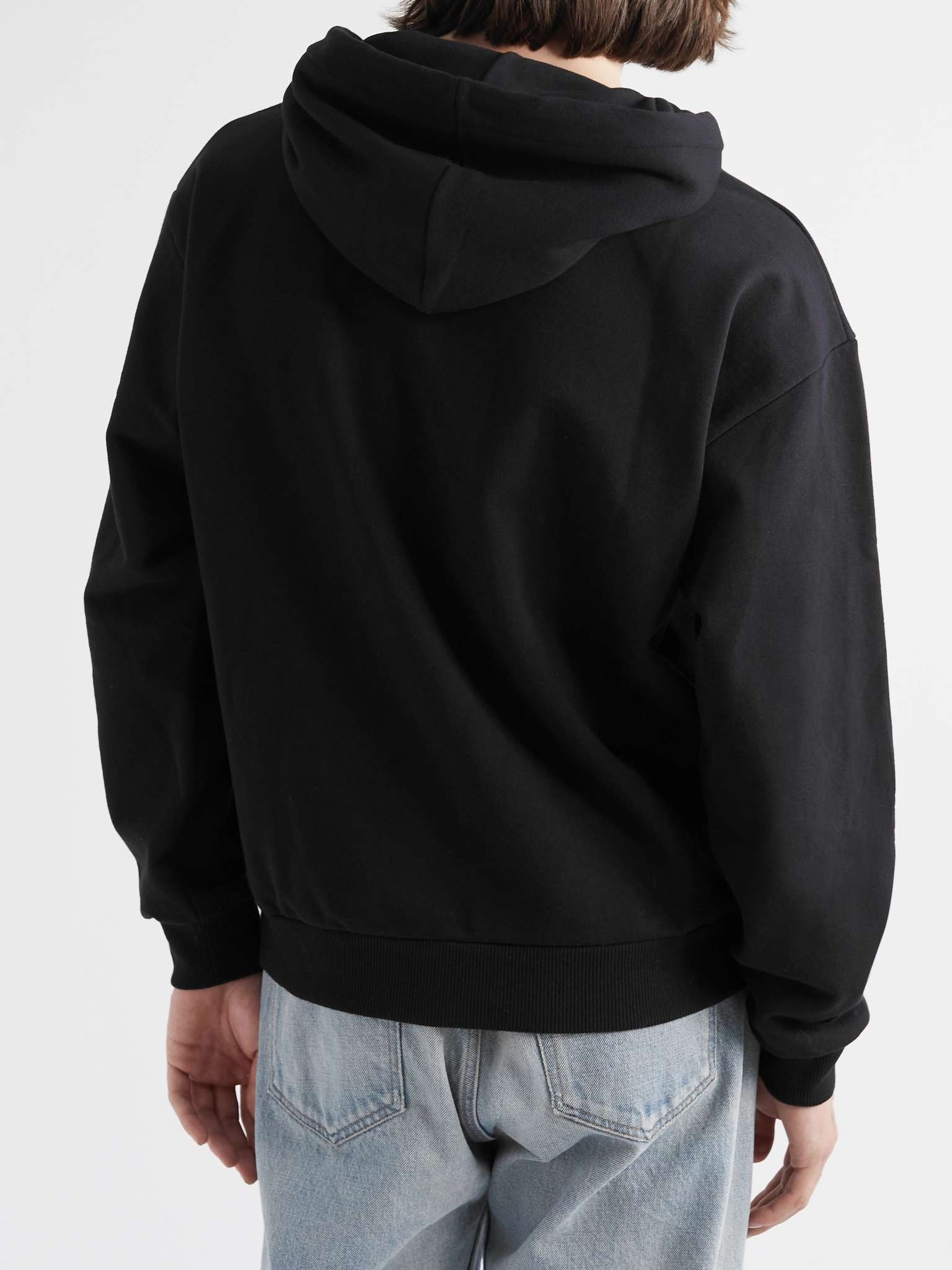 Cry Baby Oversized Embellished Cotton-Blend Jersey Hoodie - 5