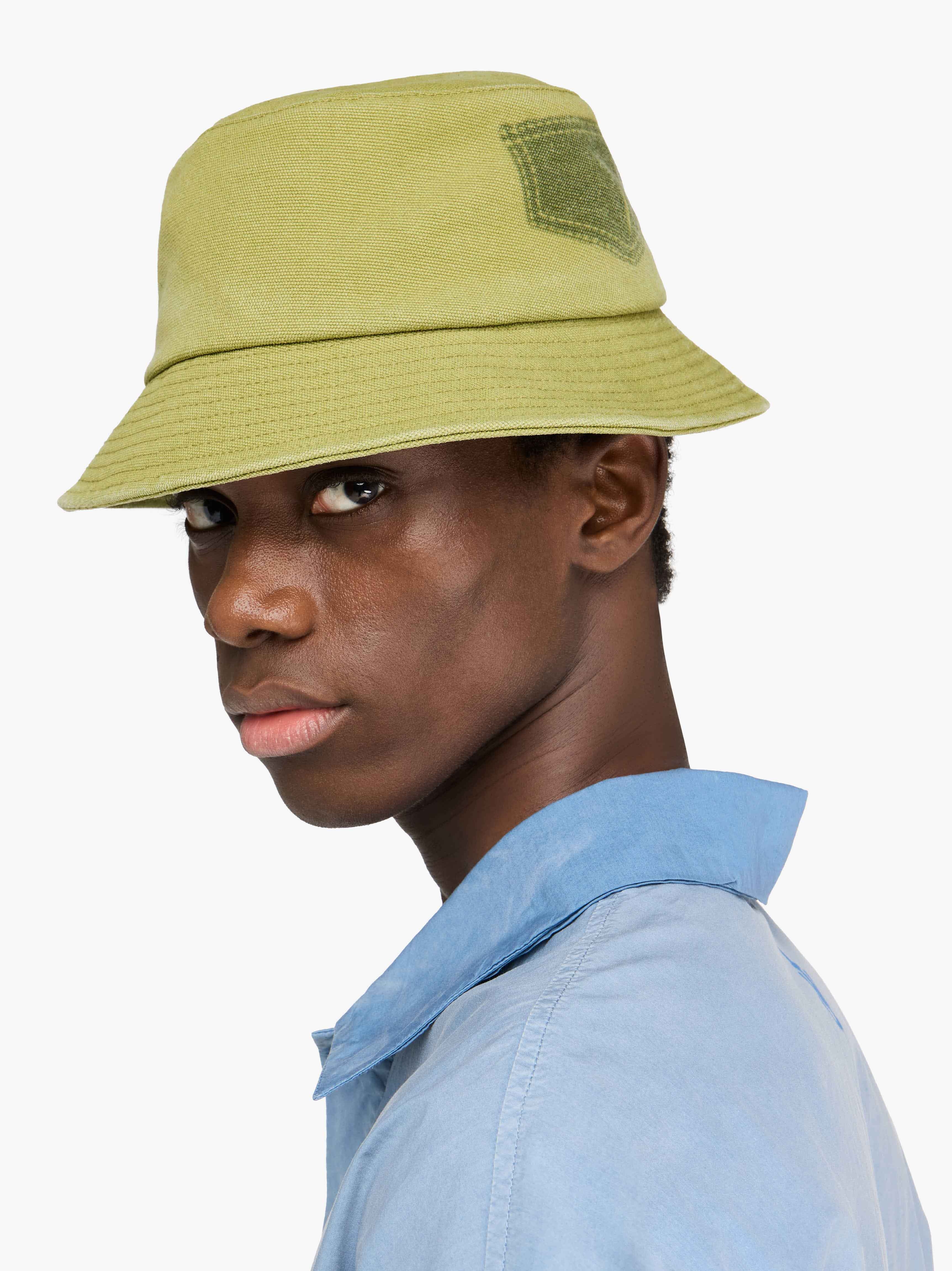 BUCKET HAT WITH ANCHOR LOGO - 4