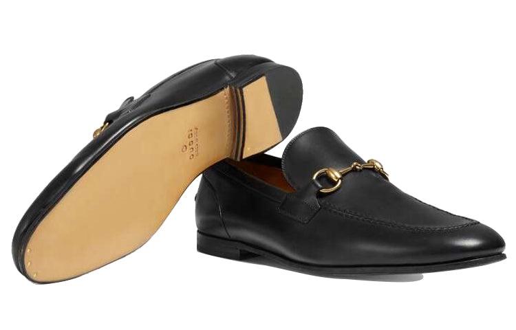 Gucci Jordaan Leather Loafers 'Black' 406994-BLM00-1000 - 7