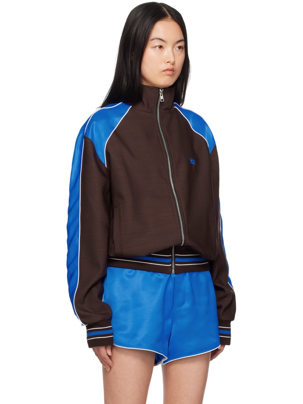 Brown & Blue Courage Track Jacket - 2