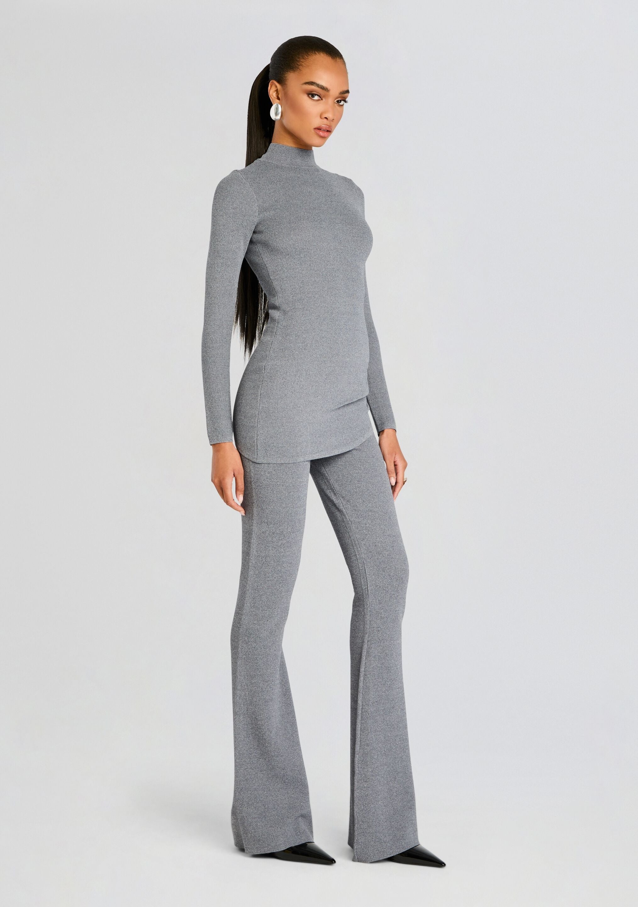 MICKIE KNIT FLARE PANT - 3