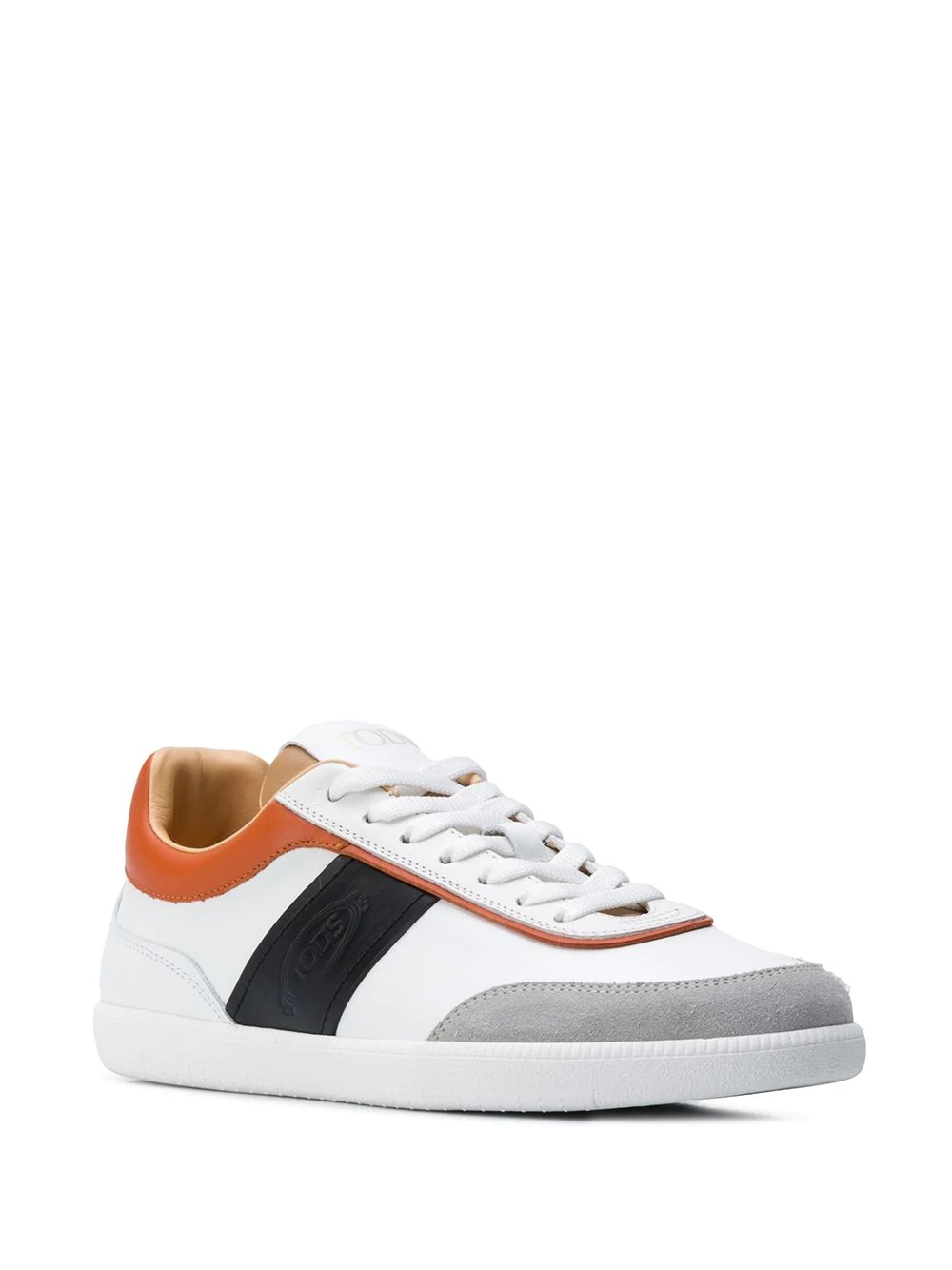 panelled-design low-top sneakers - 2