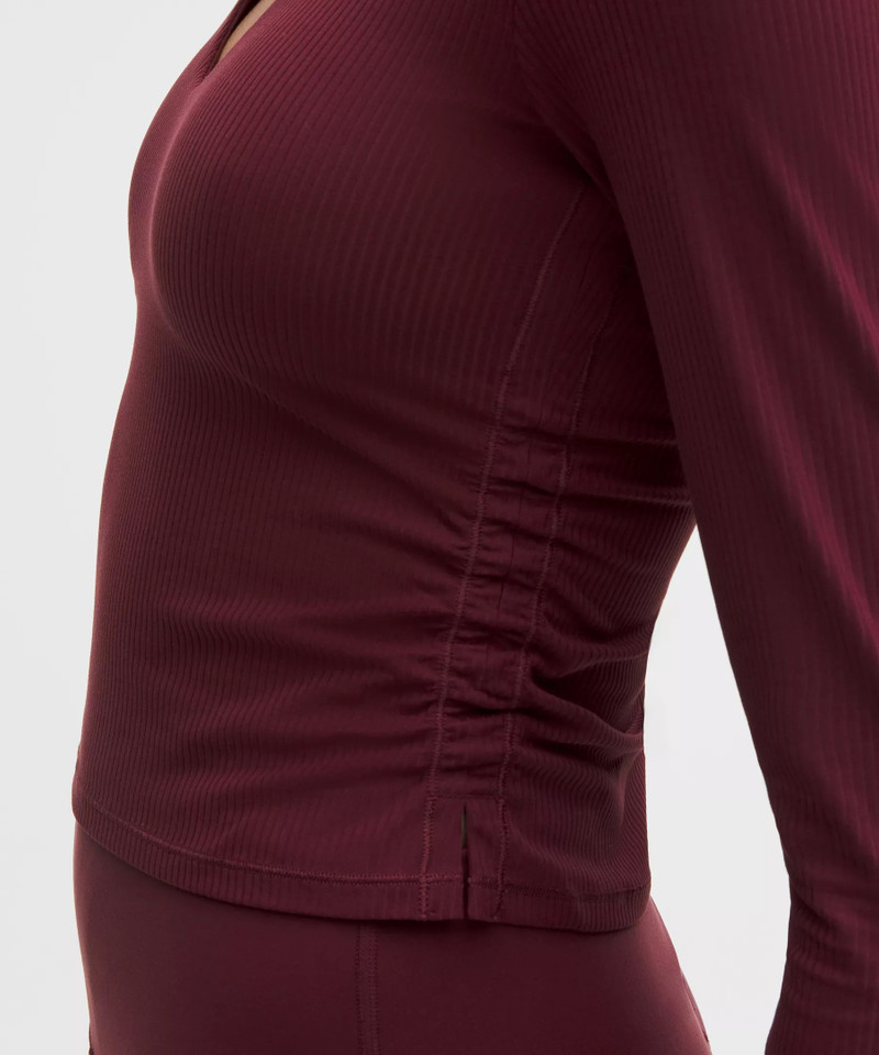 All It Takes Ribbed Nulu V-Neck Long-Sleeve Shirt *B-D Cups 5