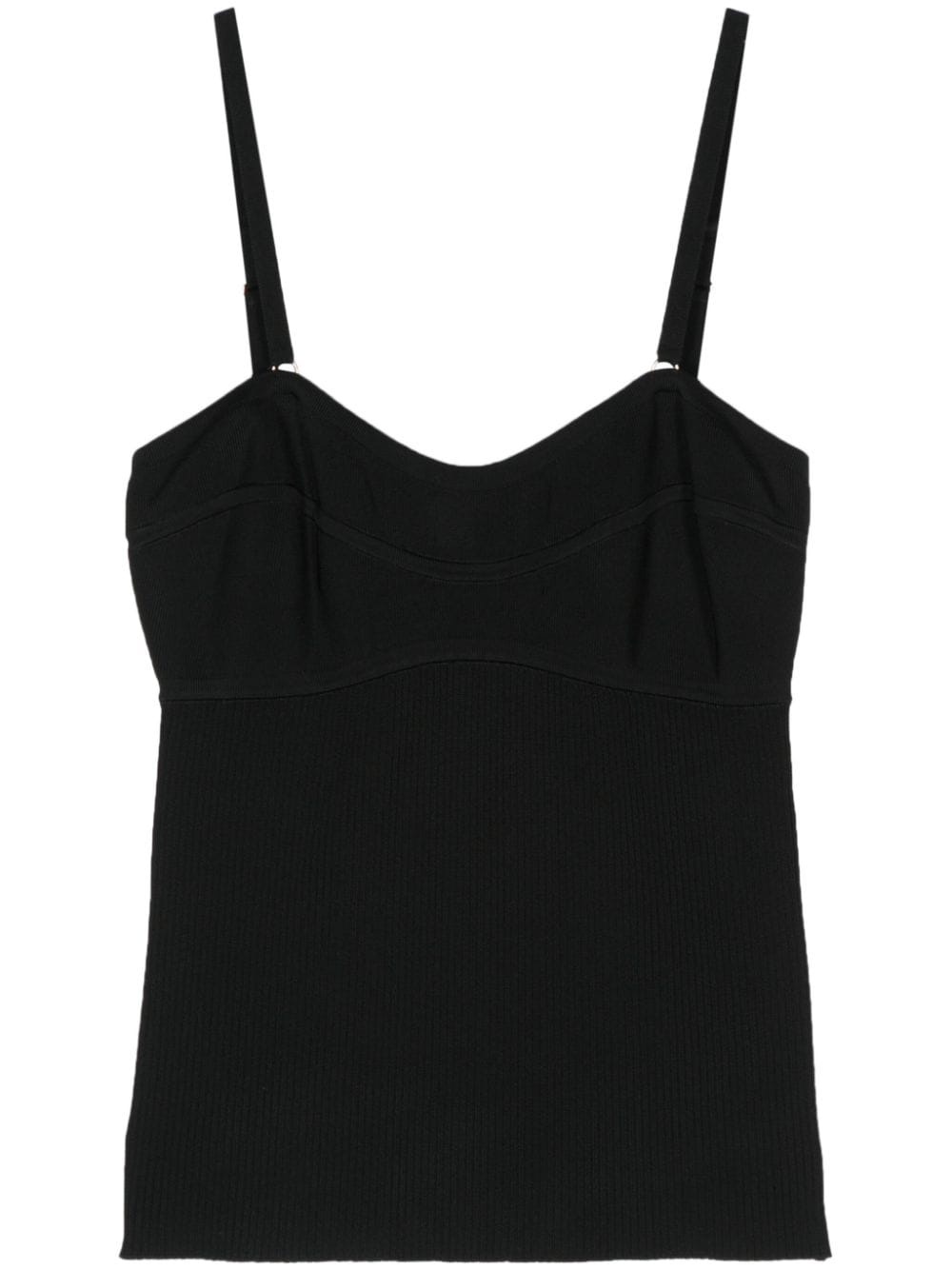 Alight panelled ribbed tank top - 1