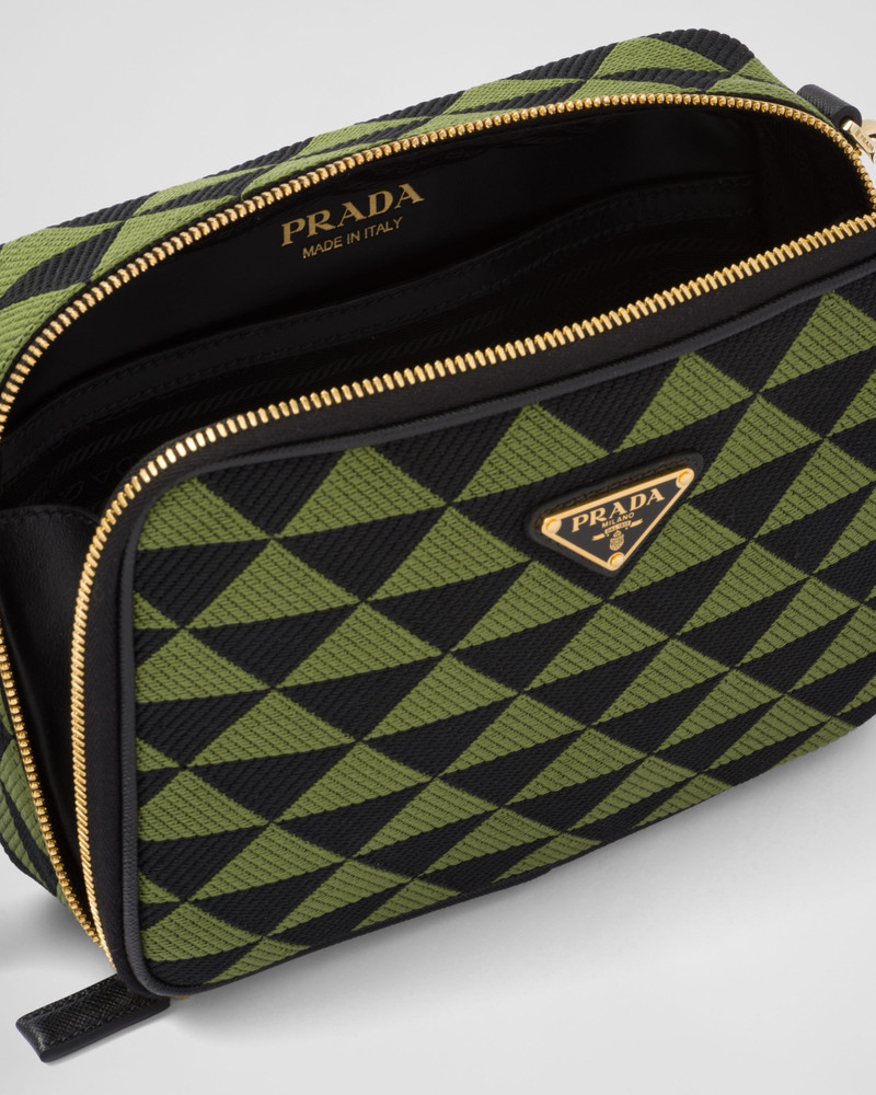 Prada Symbole embroidered fabric bag 5
