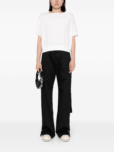 Rick Owens DRKSHDW boat-neck cotton knitted top outlook