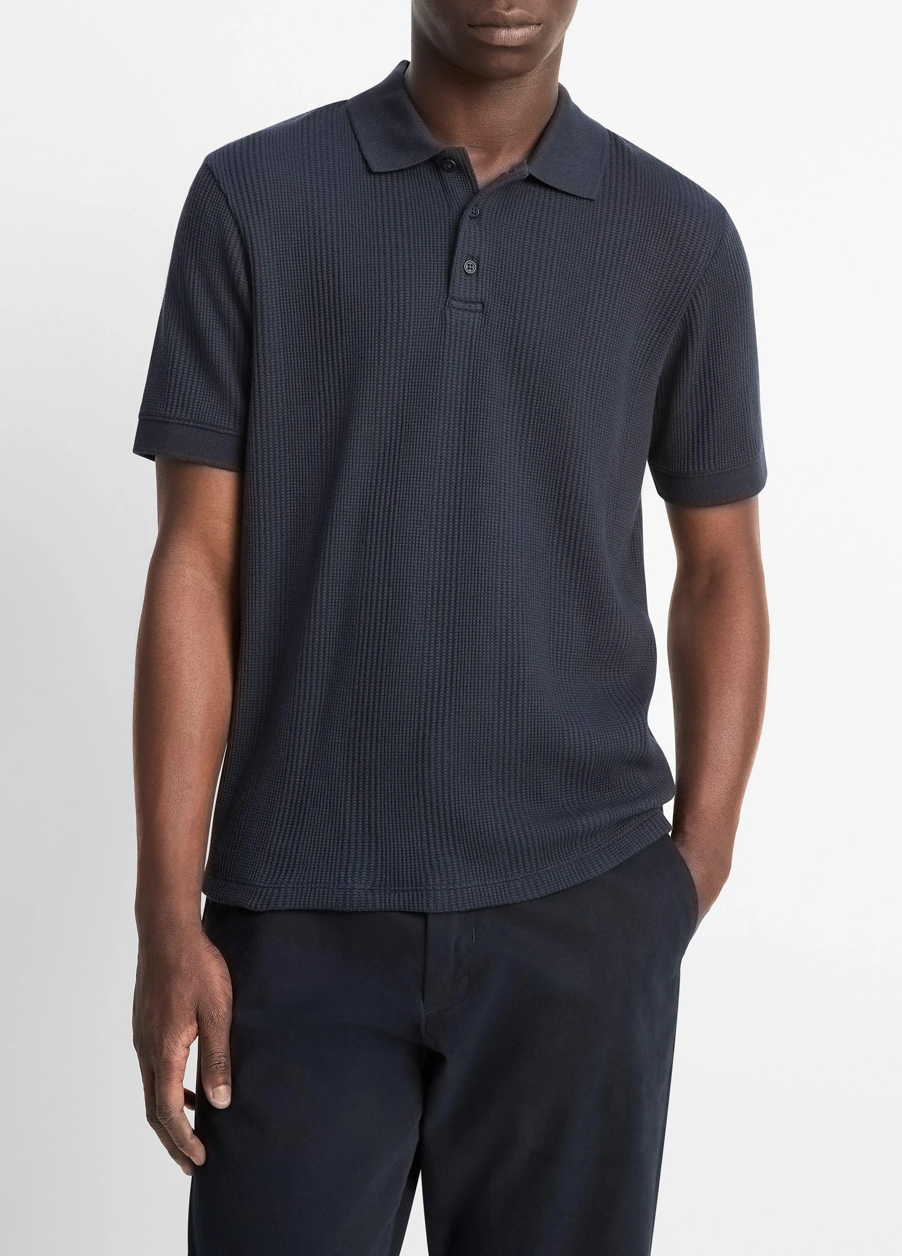Variegated Pima Cotton Polo Shirt - 1