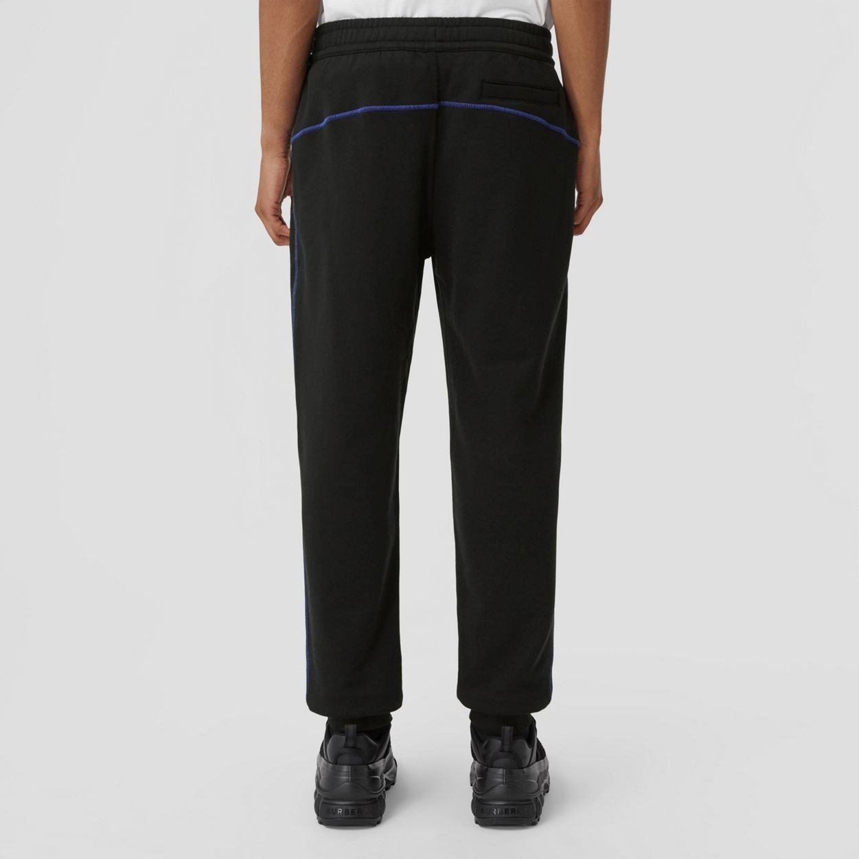 Logo Graphic Appliqué Cotton Jogging Pants - 4
