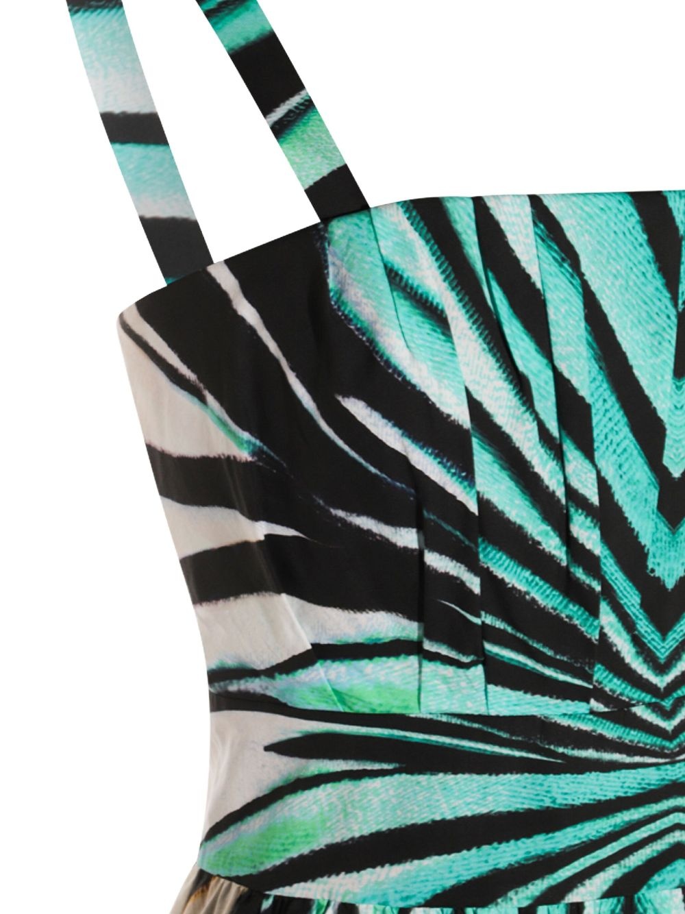 zebra-print skater dress - 4