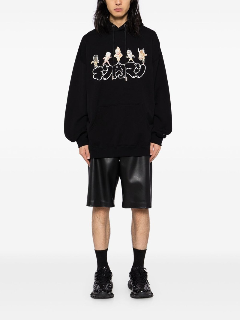 mastermind JAPAN x Kinniku Man logo-print hoodies outlook
