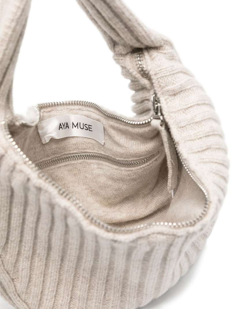 ribbed zip tote bag 5