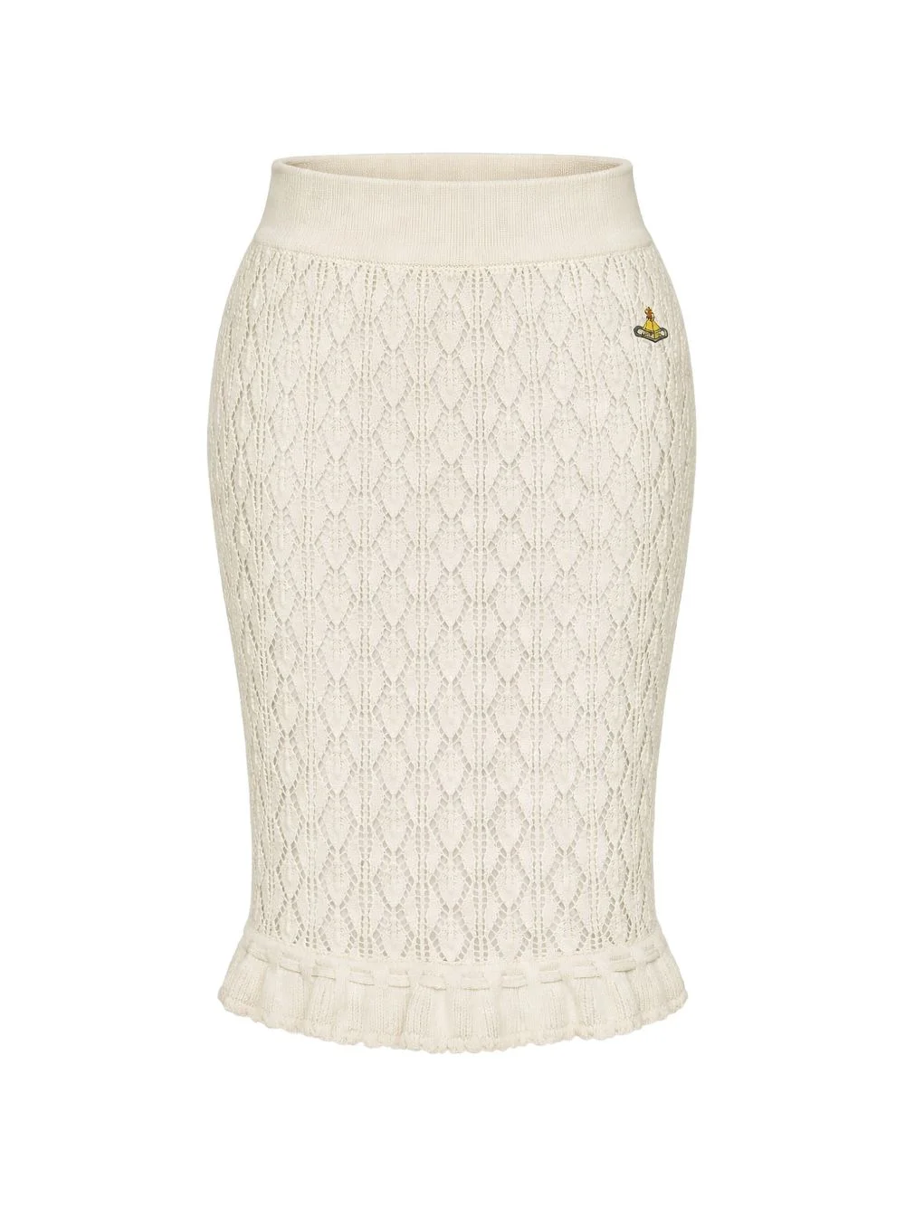 Ella openwork asymmetric skirt - 1
