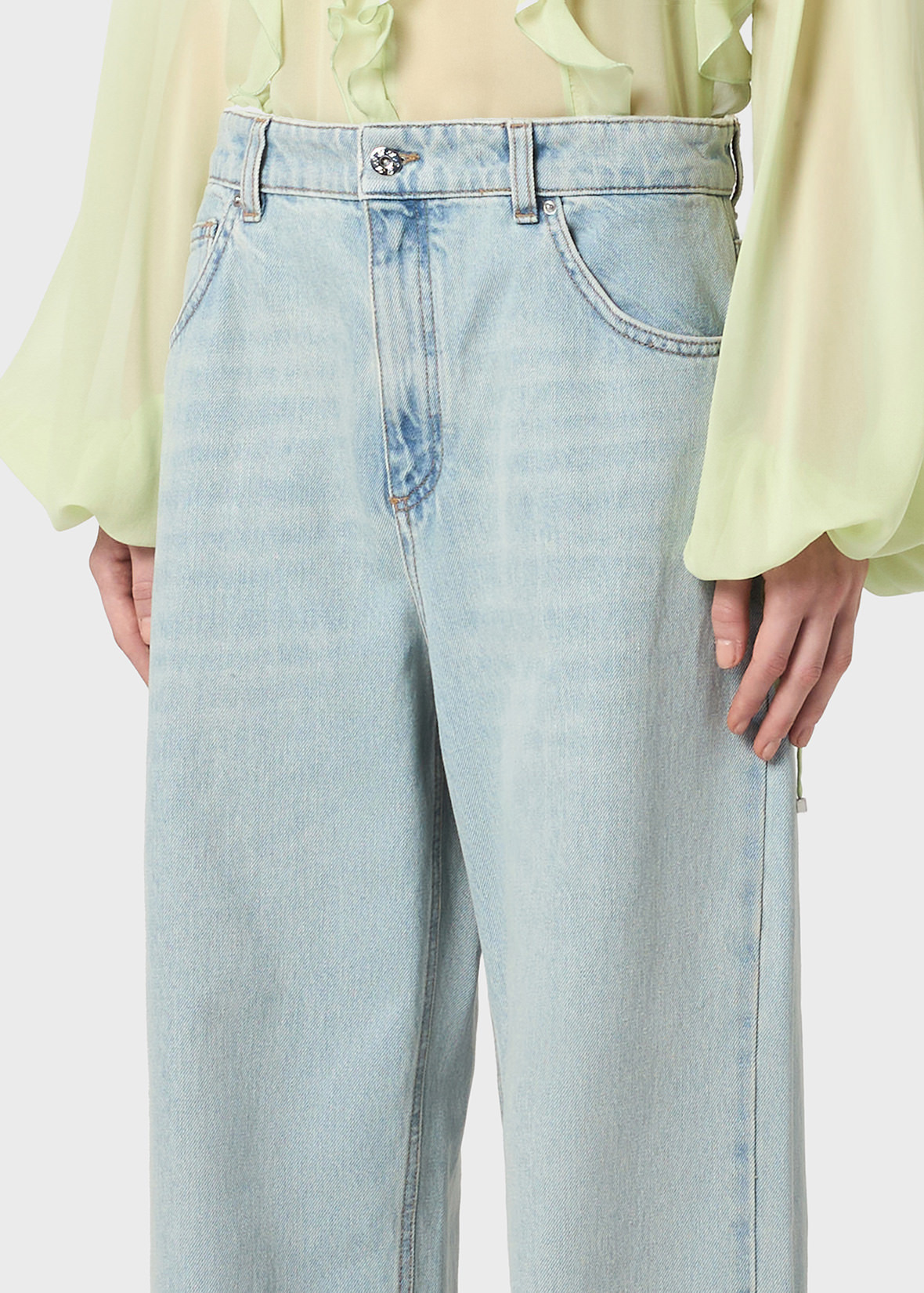 BOY FIT JEANS IN STONE-WASHED DENIM - 5