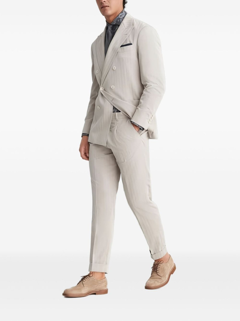 double-breasted pinstripe suit 1