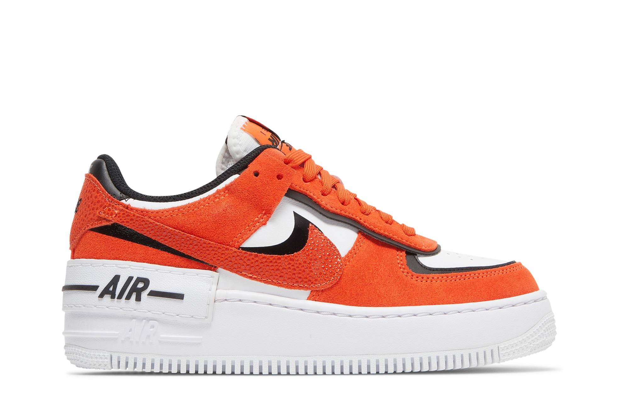 Wmns Air Force 1 Shadow 'Cracked Leather - Rush Orange' - 1