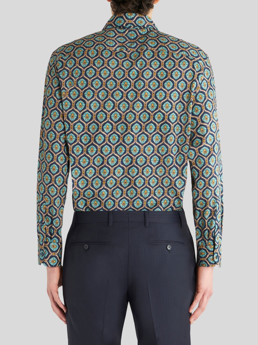 MACRO TIE PRINT SHIRT - 4
