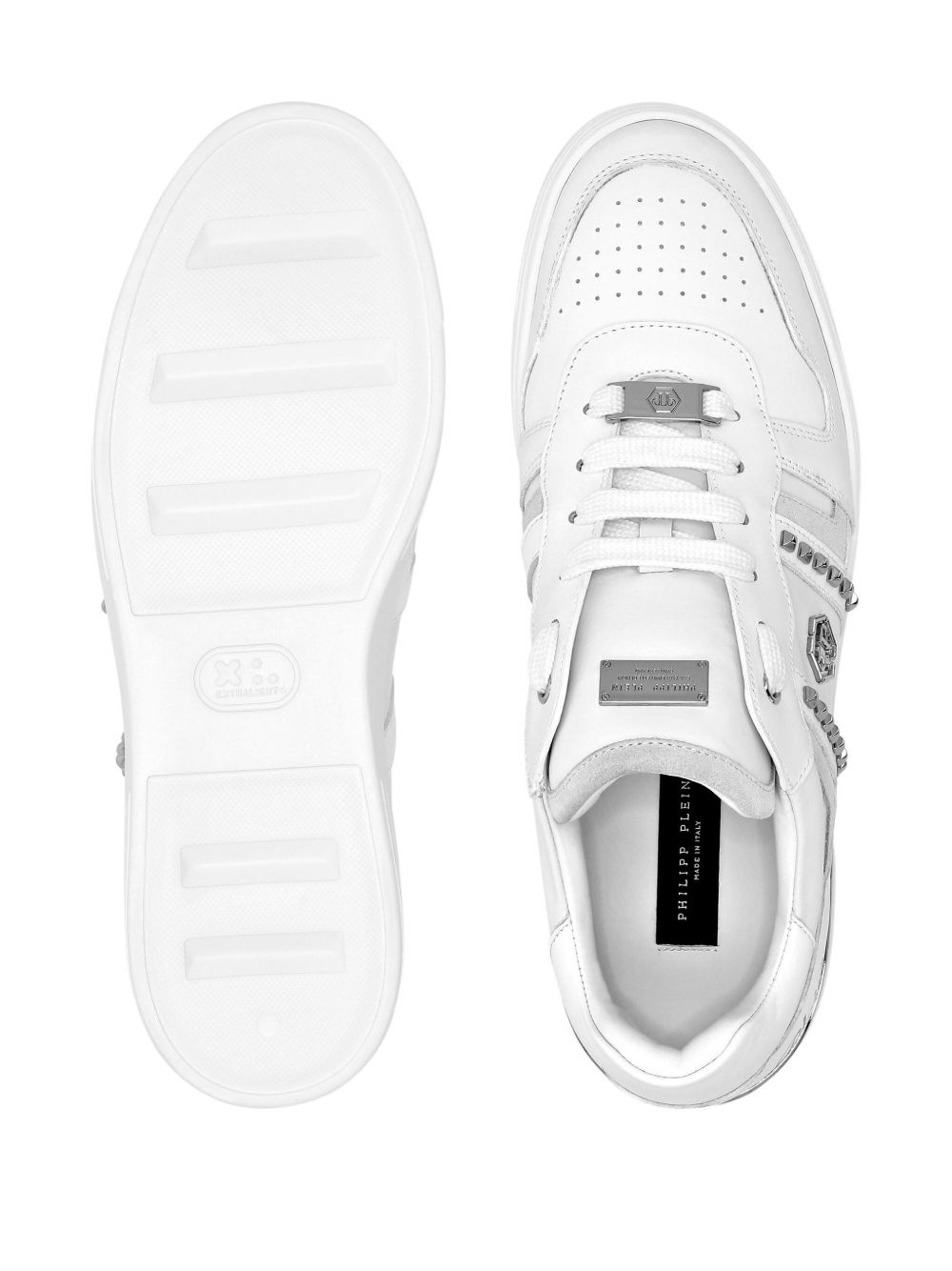 stud-embellished low-top sneakers - 3