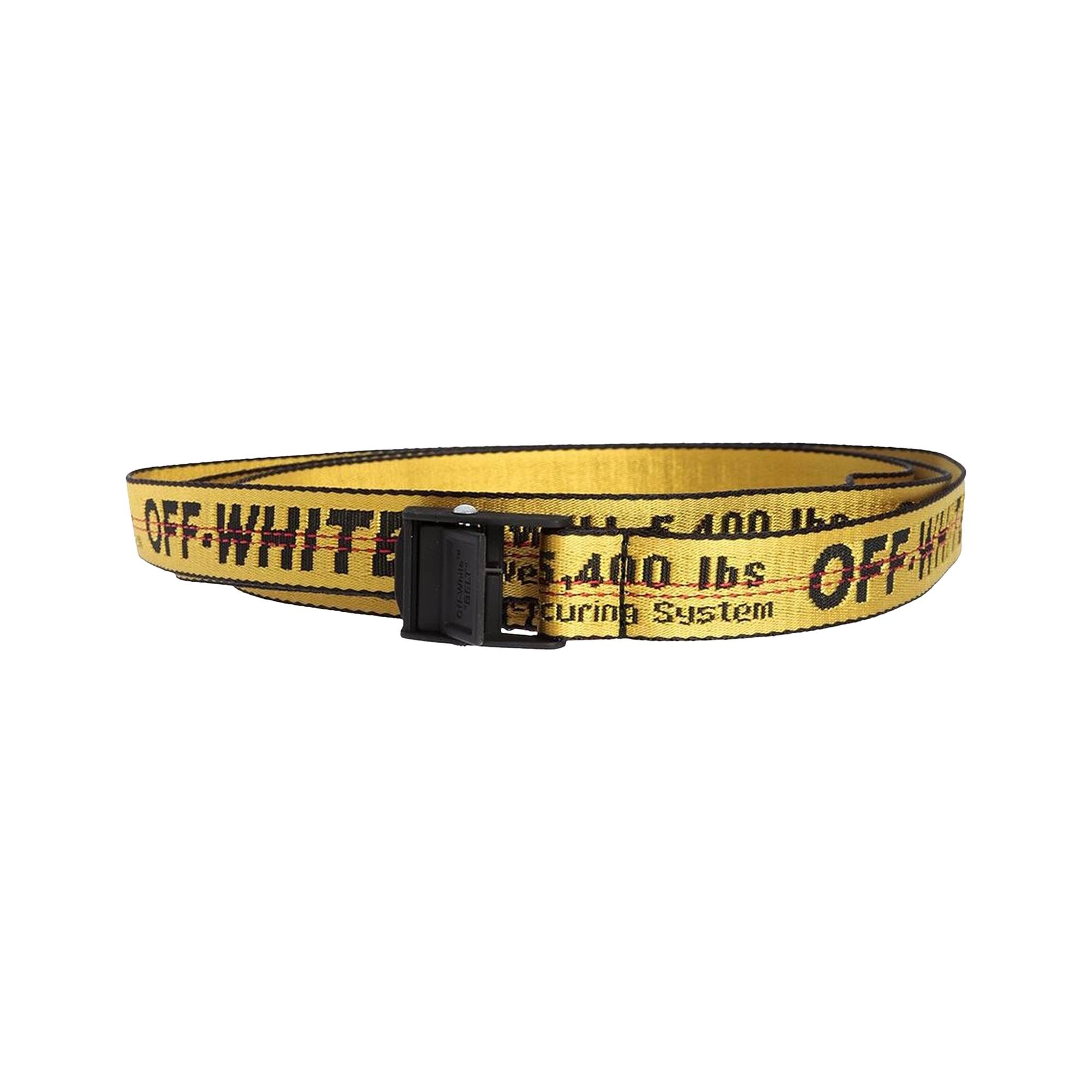 Off-White Mini Industrial Belt 'Yellow/Black' - 1