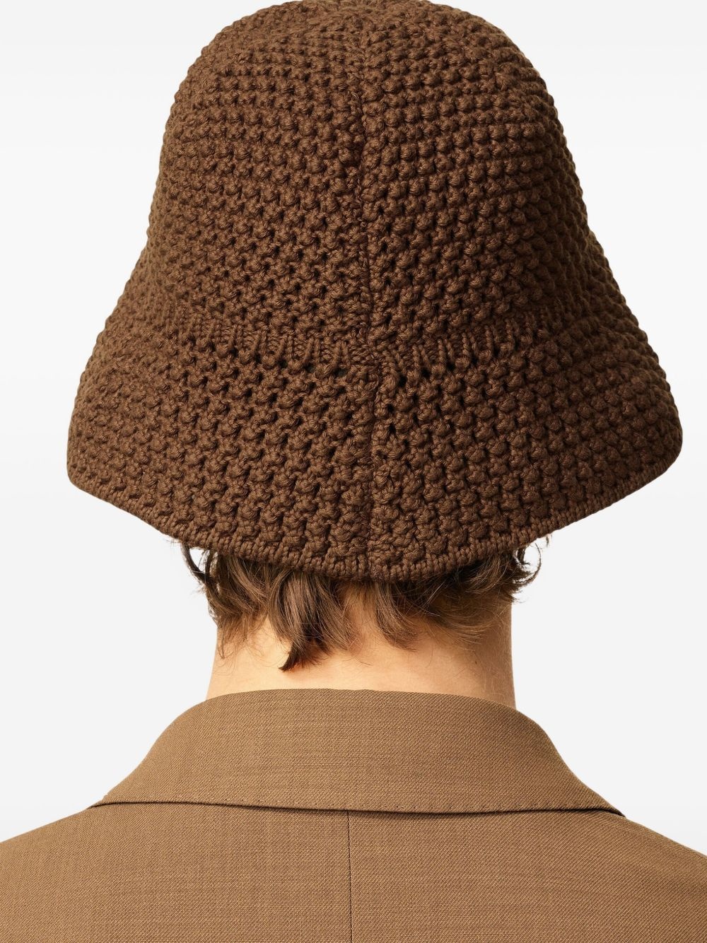 crochet-knit bucket hat - 5