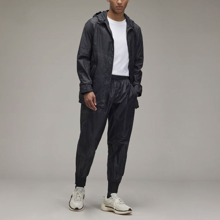 adidas x Y-3 Crossover real Madrid Full Print Stripe Logo Hooded Jacket Black HI0923 - 3