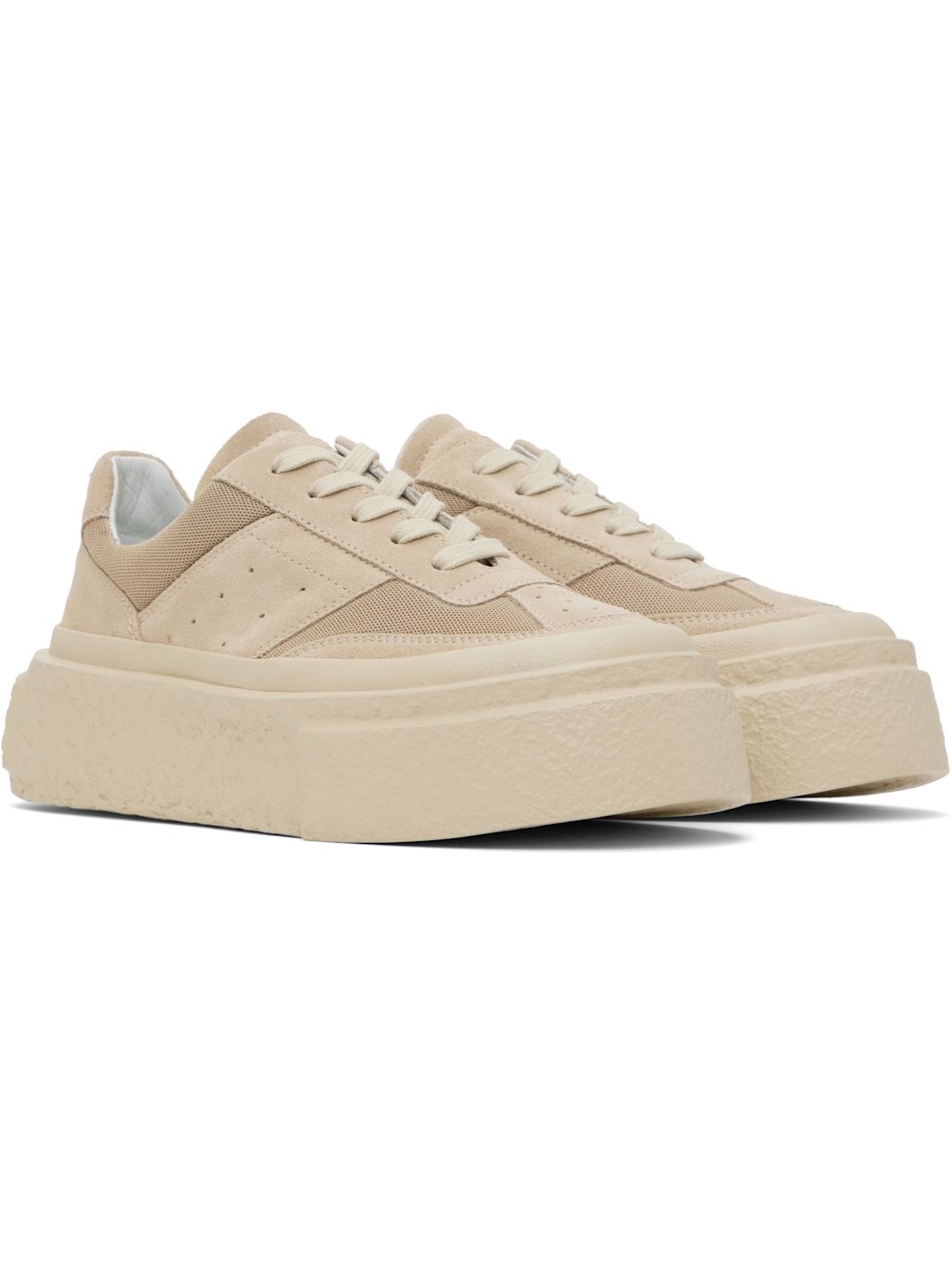 Beige Chunky Gambetta Sneakers - 4