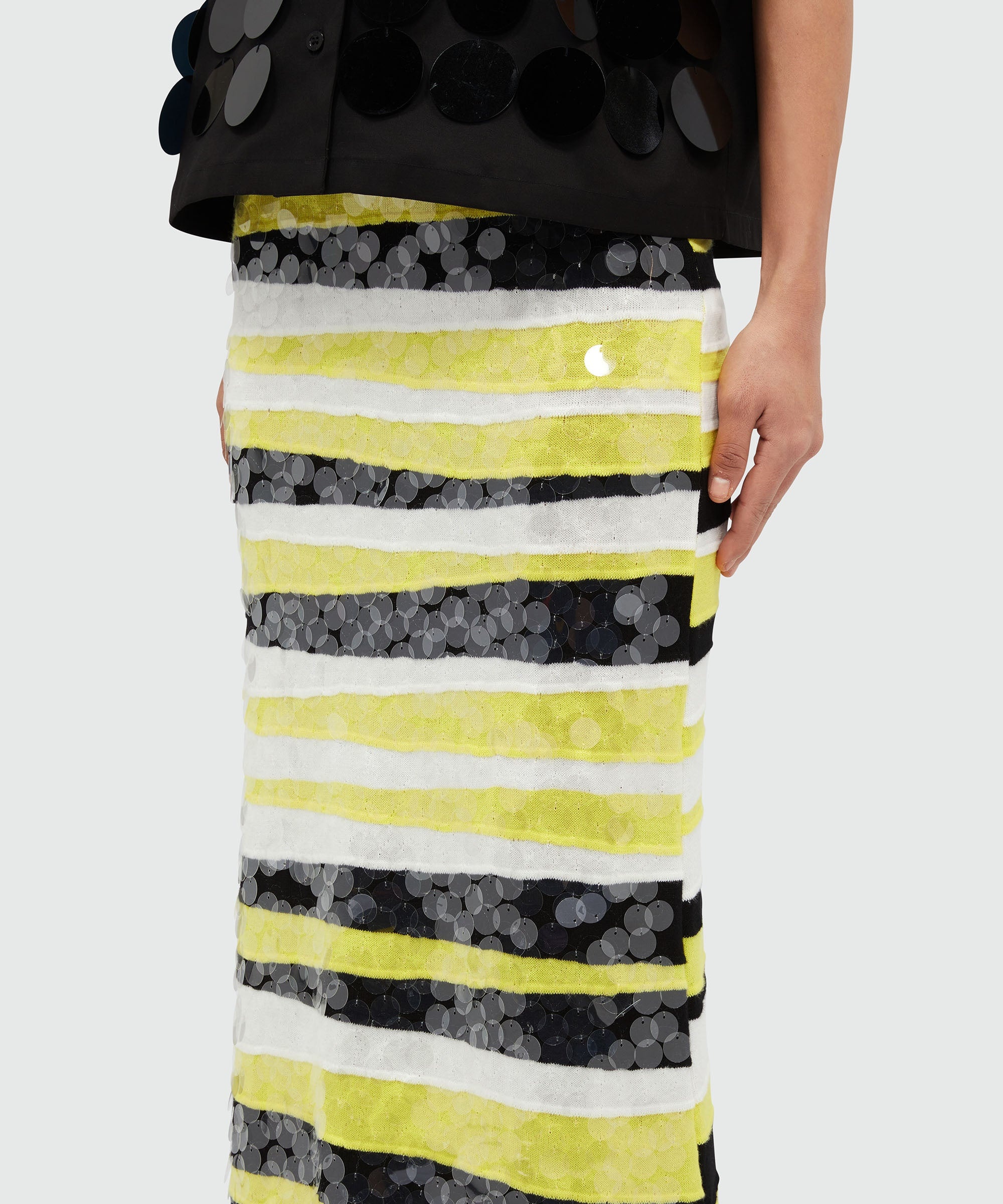 Long skirt with paillettes - 5