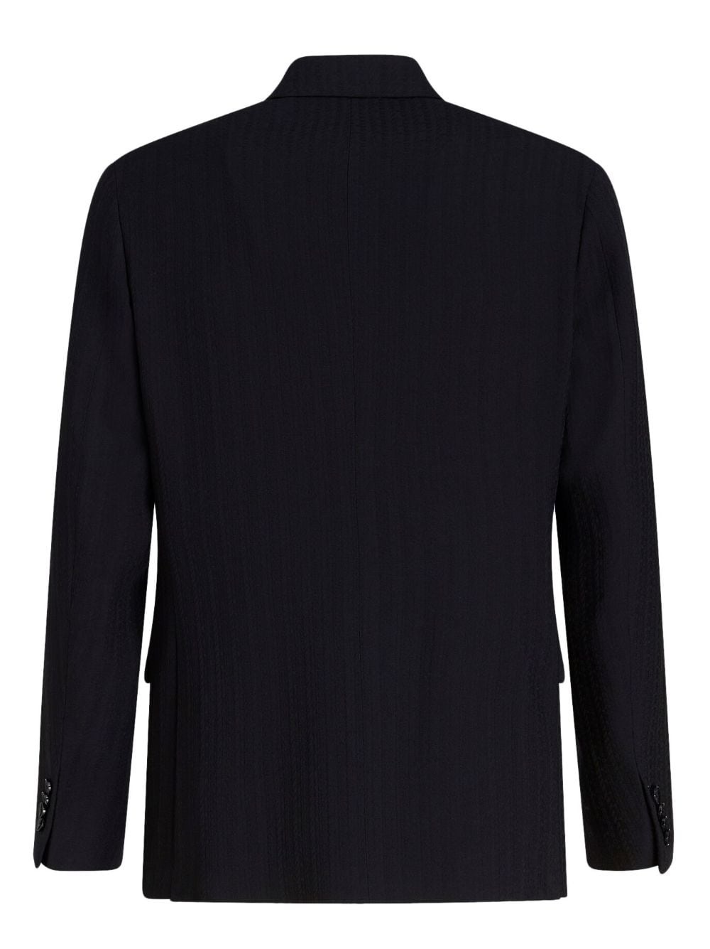 notched-lapels single-breasted blazer - 7