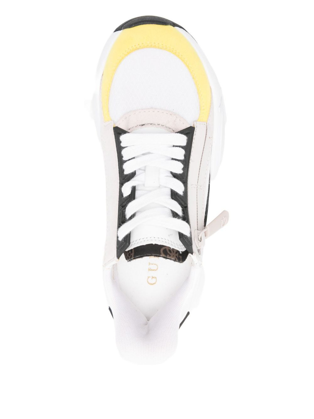 zip-detail panelled sneakers - 4