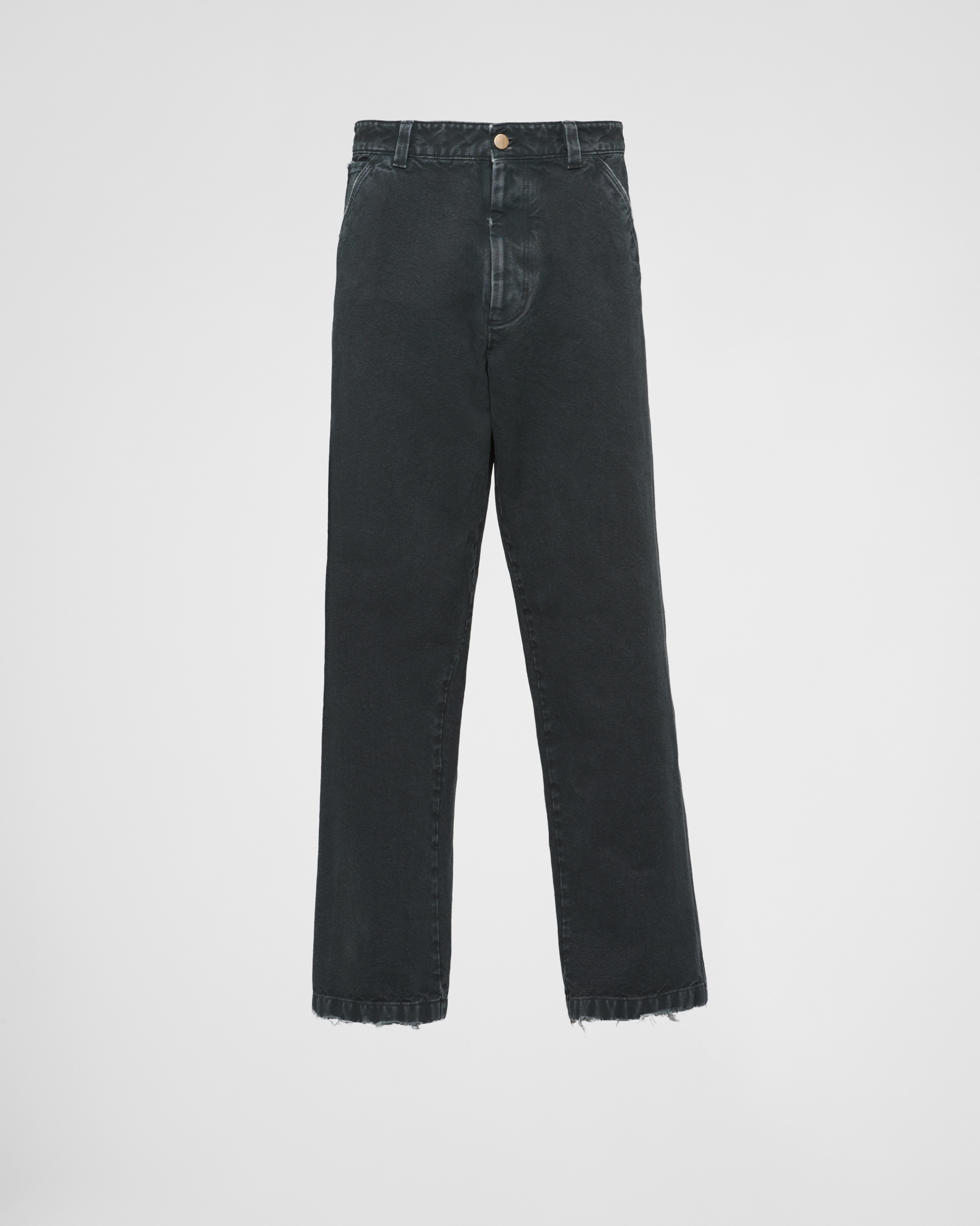 Garment-dyed cotton pants - 1