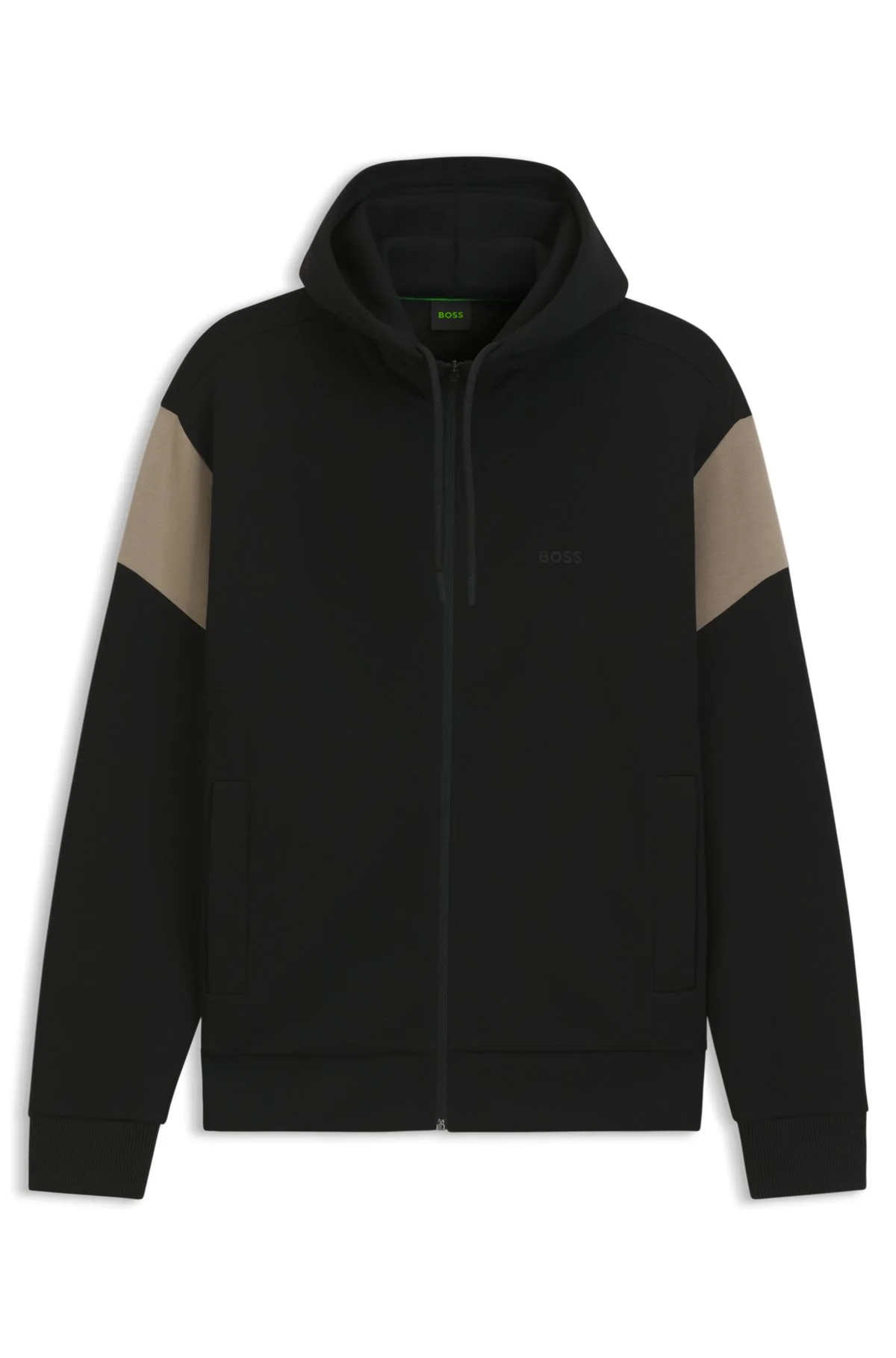 REGULAR-FIT ZIP-UP SWEATSHIRT IN SPACER PIQUE - 1