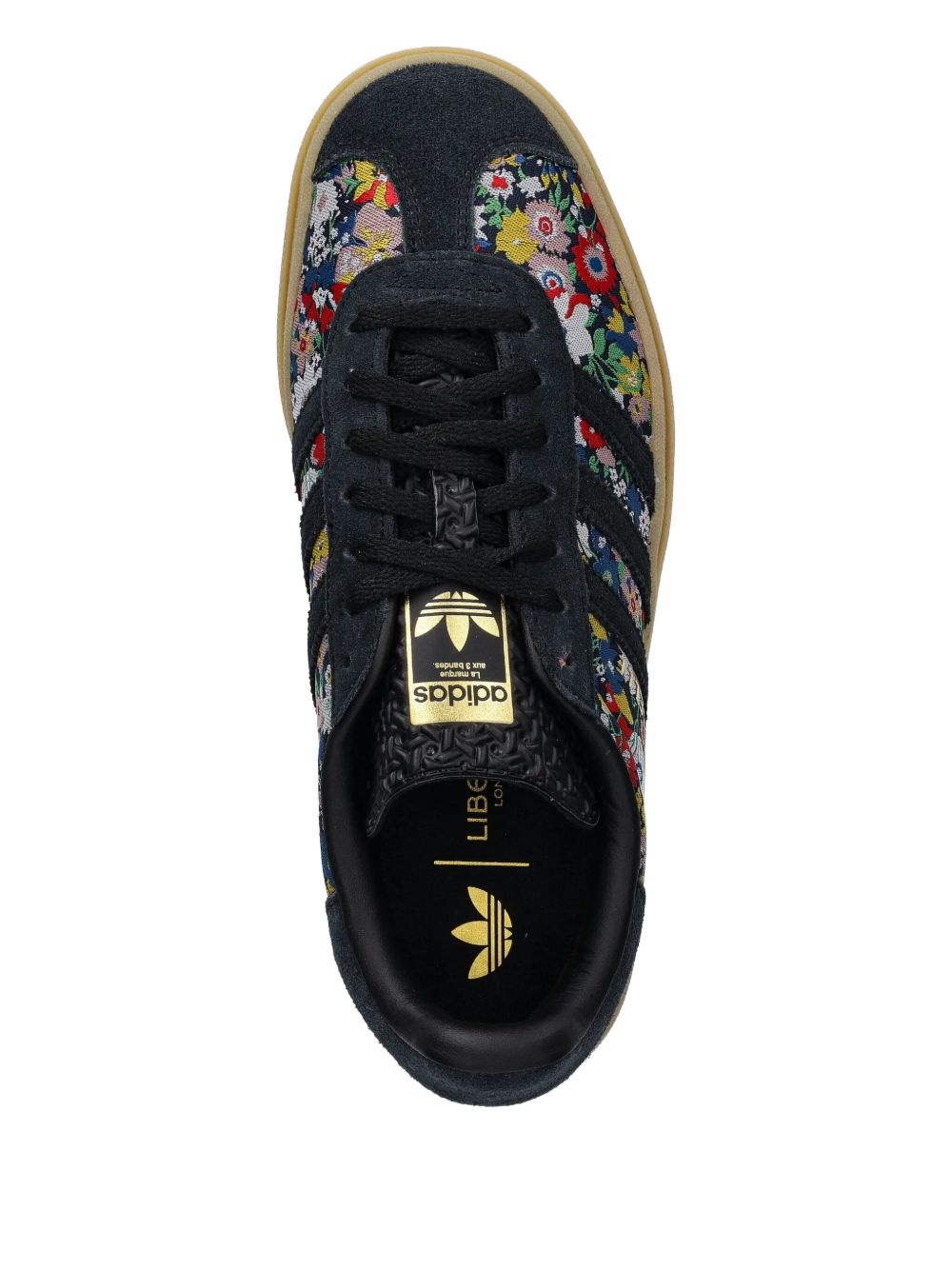 floral-print gazelle sneakers - 4