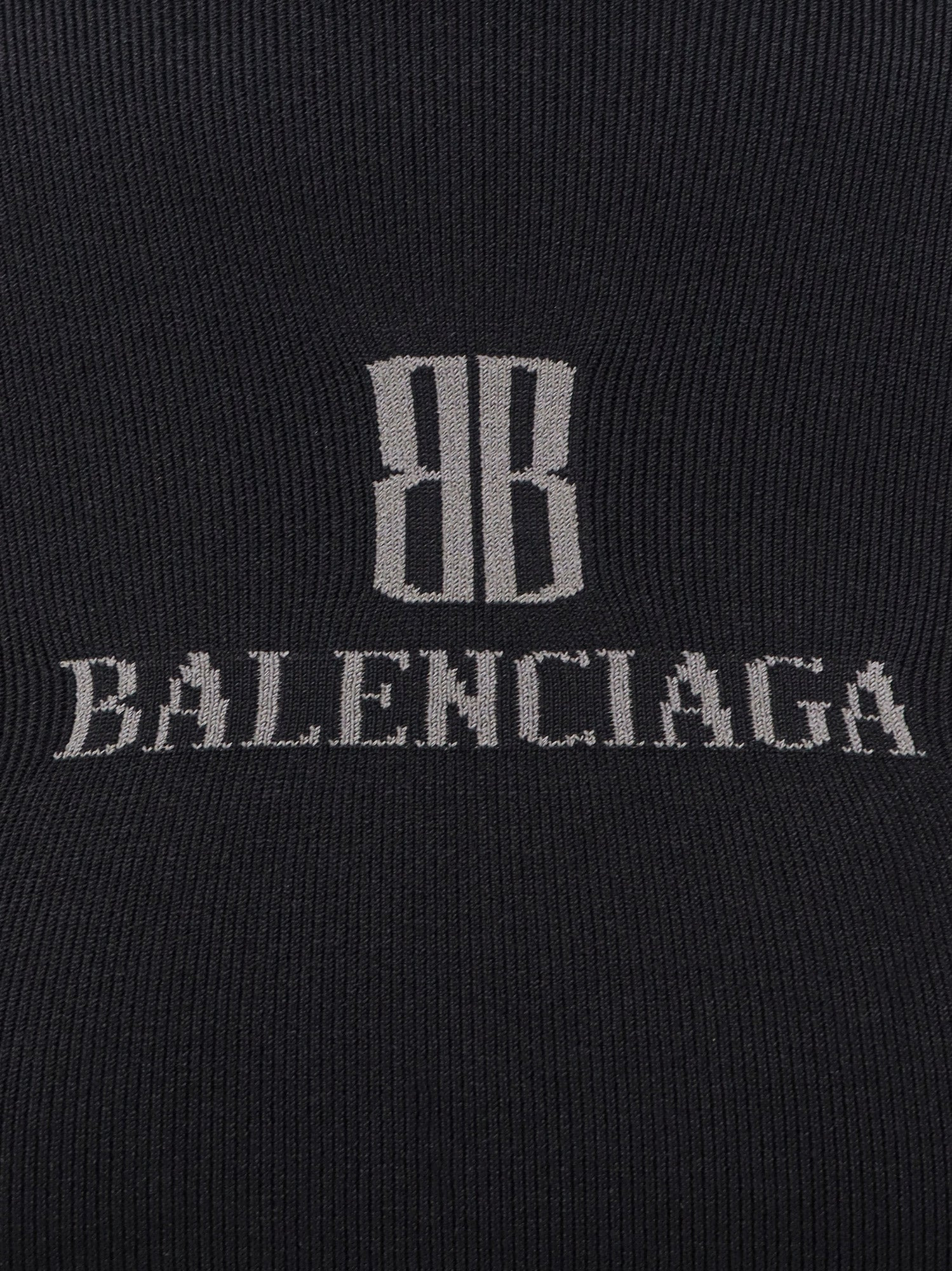 Balenciaga Turtleneck With Lettering Logo On The Front - 3