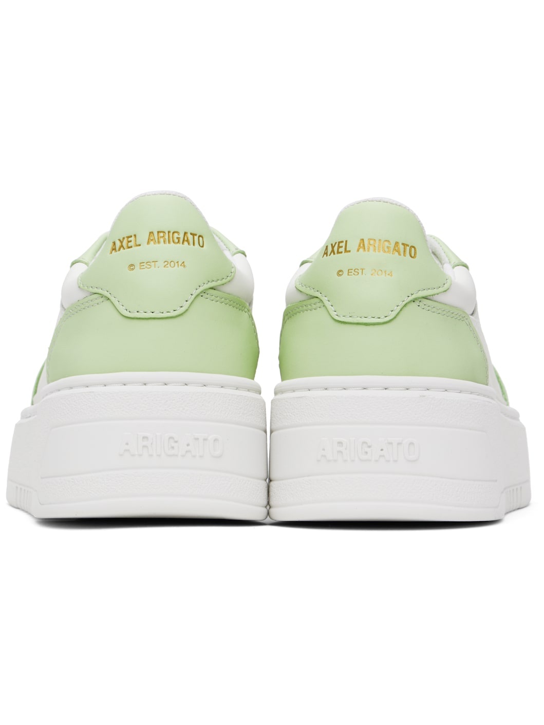 White & Green Orbit Neo Sneakers - 2