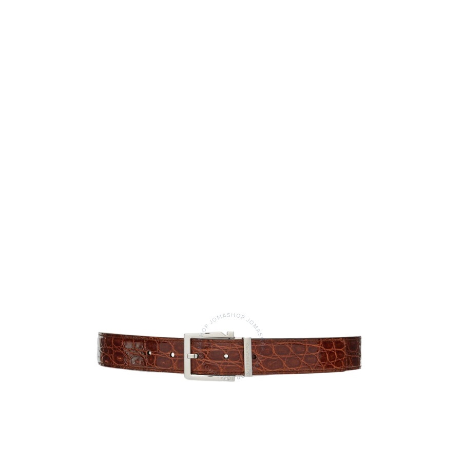 Ferragamo Adjustable Crocodile Leather Gancini Belt - 2