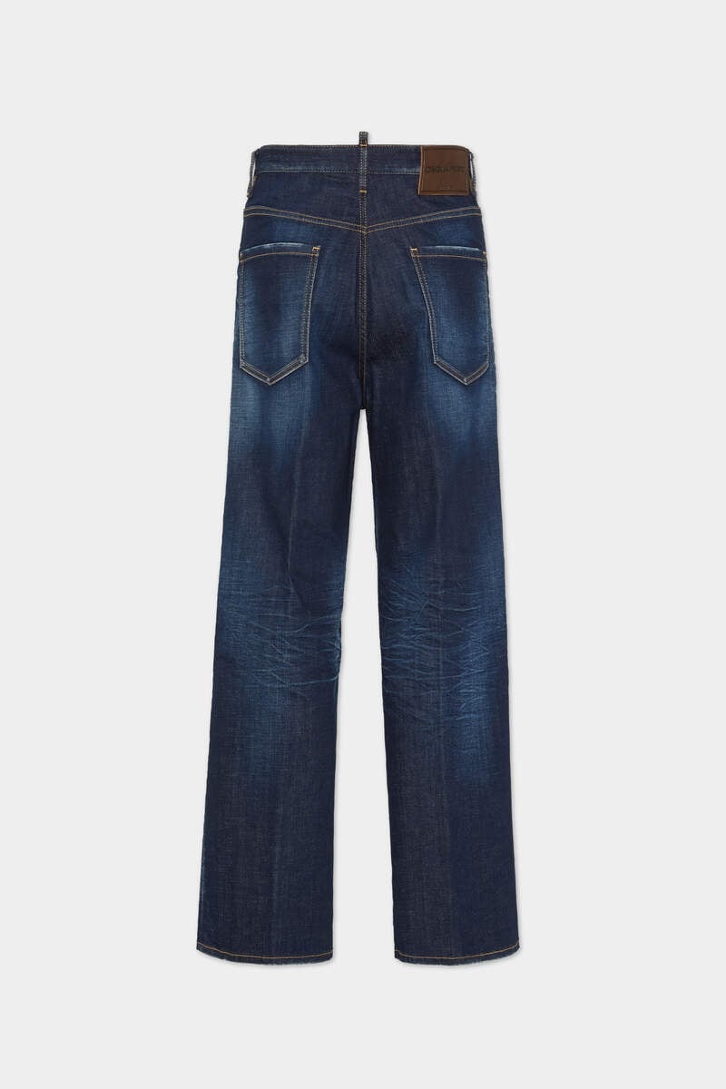 DARK CLEAN WASH LOOSE JEANS - 2