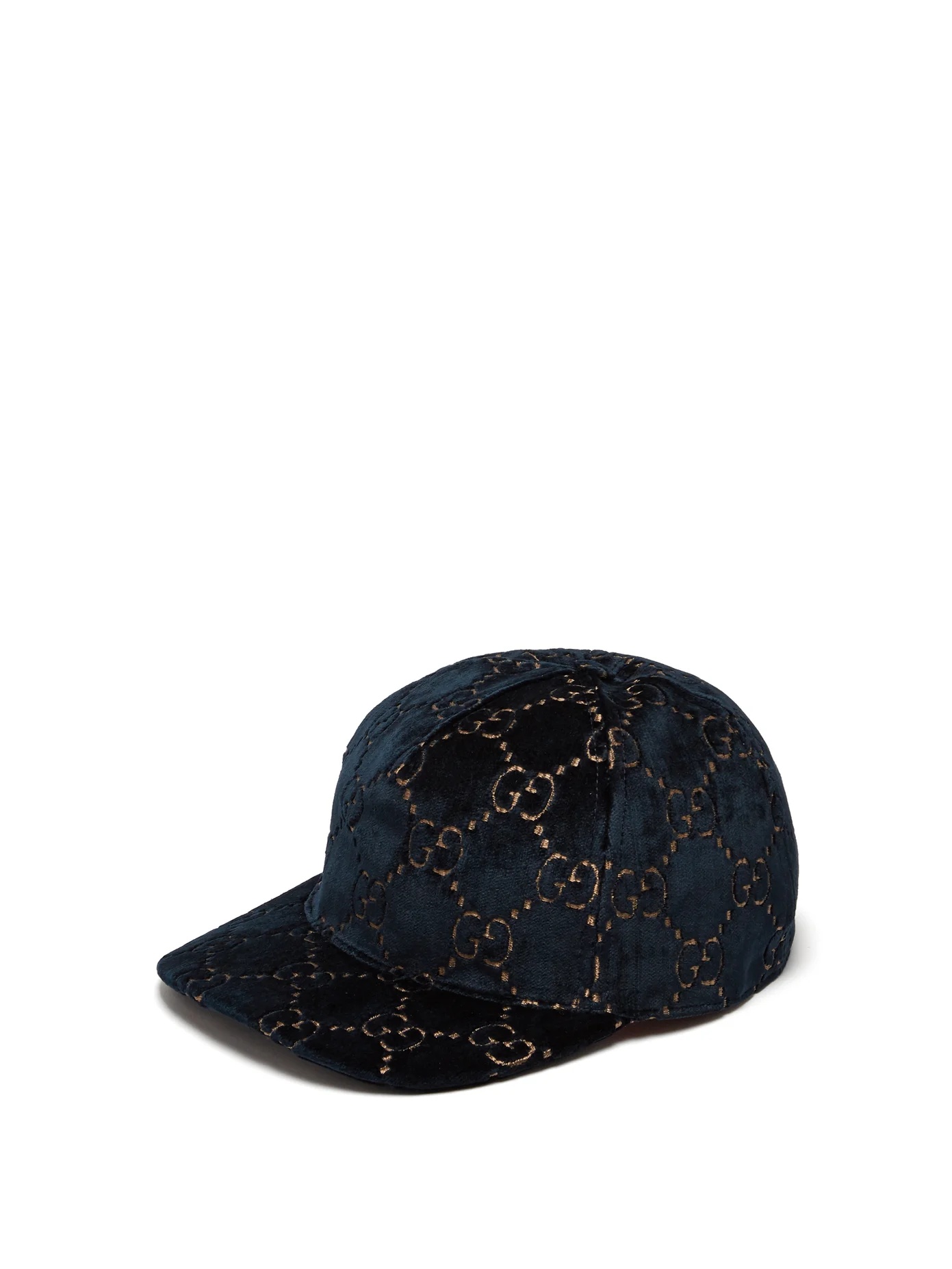 GG velvet baseball cap - 1