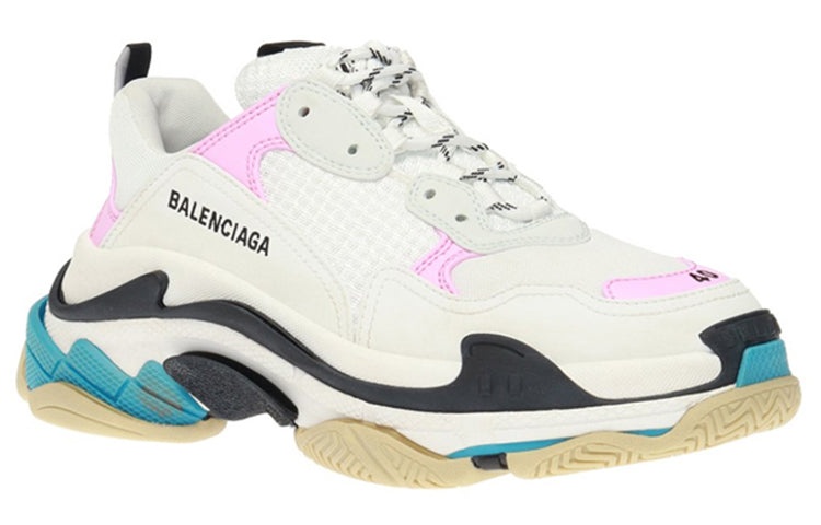 (WMNS) Balenciaga Triple S Trainer 'White Pink' 524039W09OM9054 - 2