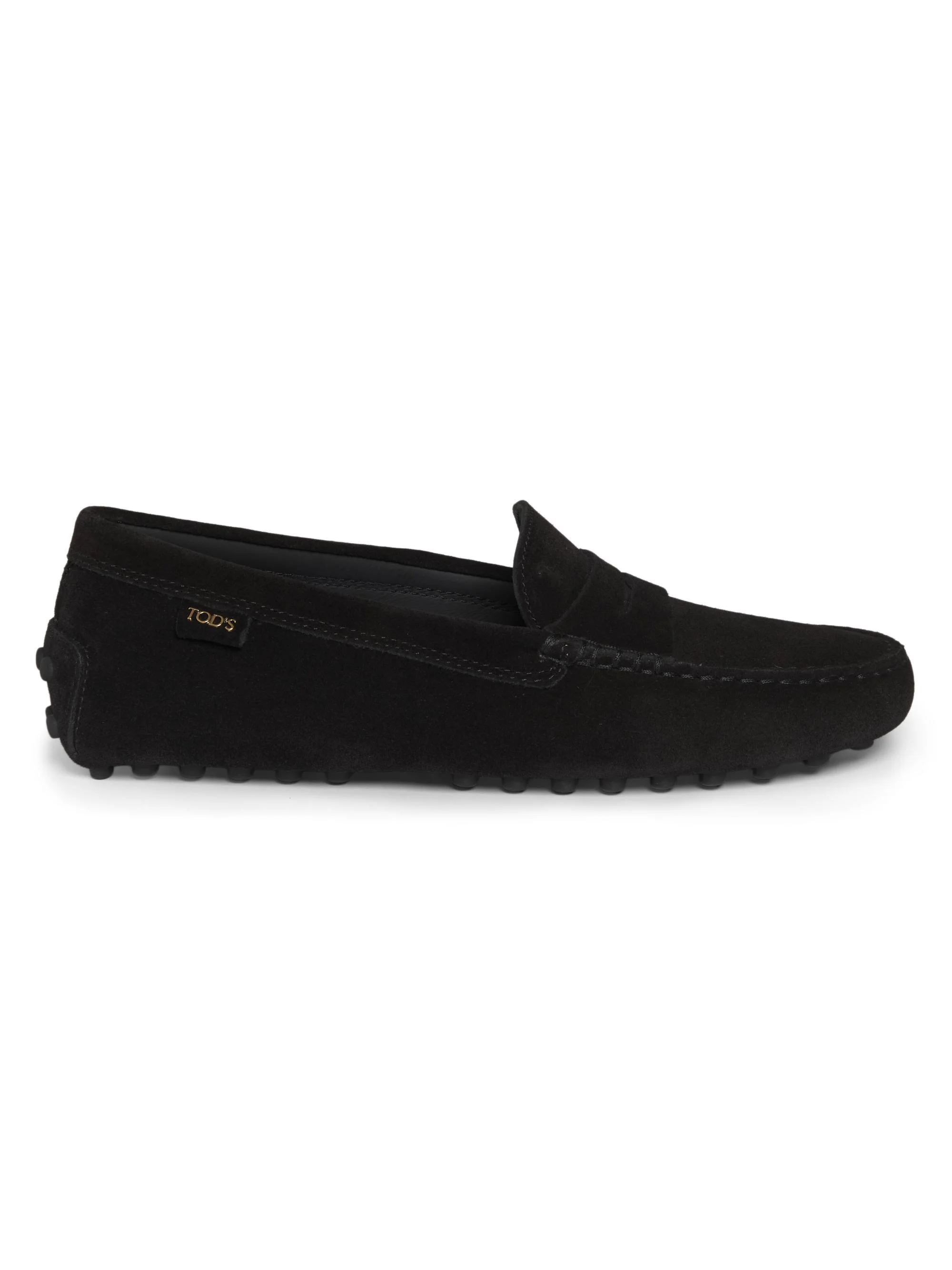 Women's Gommino Suede Driving Loafers - Nero - 1