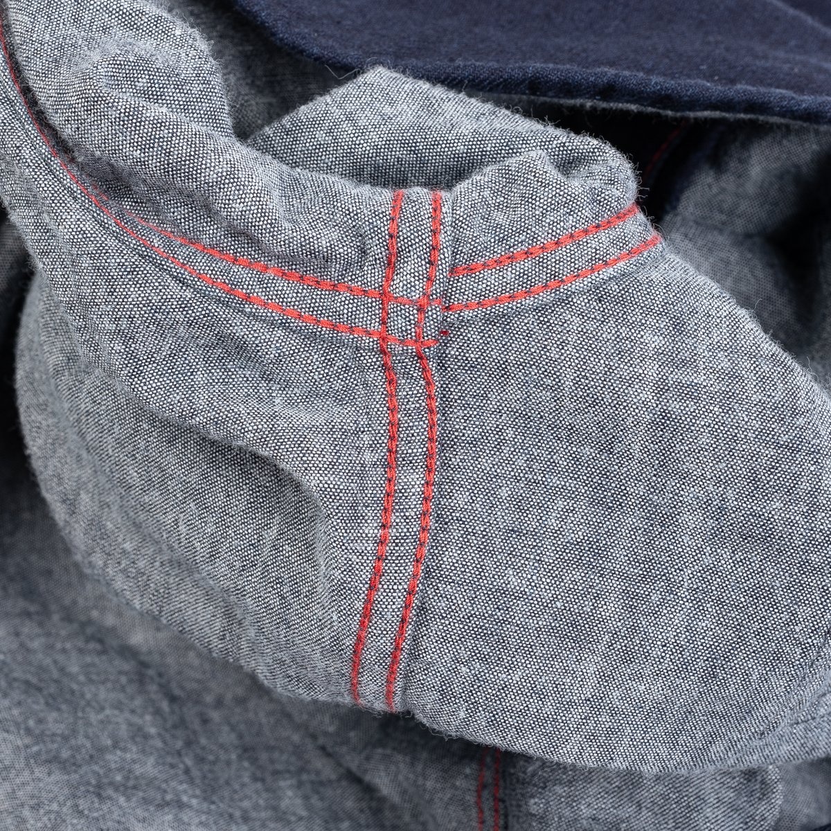 IHSH-347-IND 10oz Double Cloth Denim CPO Shirt - Indigo - 15