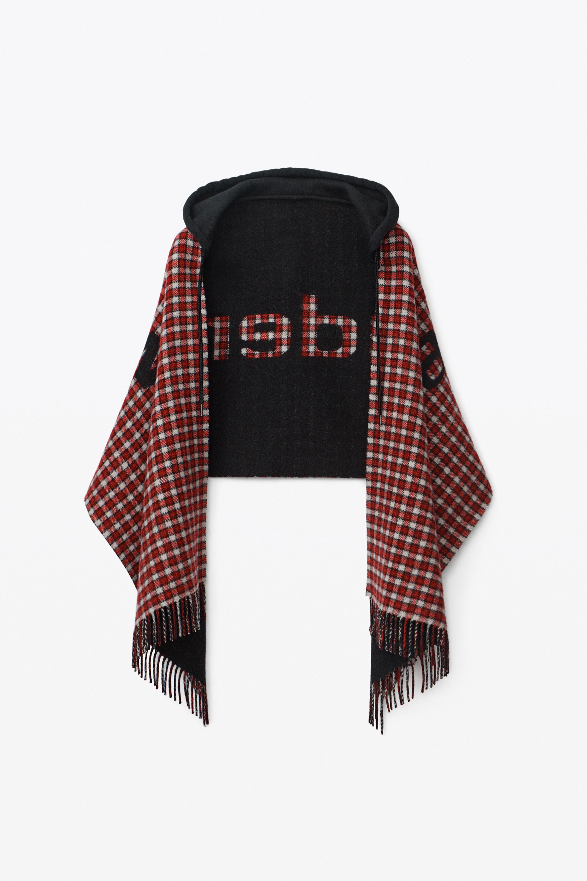 HOODED LOGO SCARF IN WOOL - 1