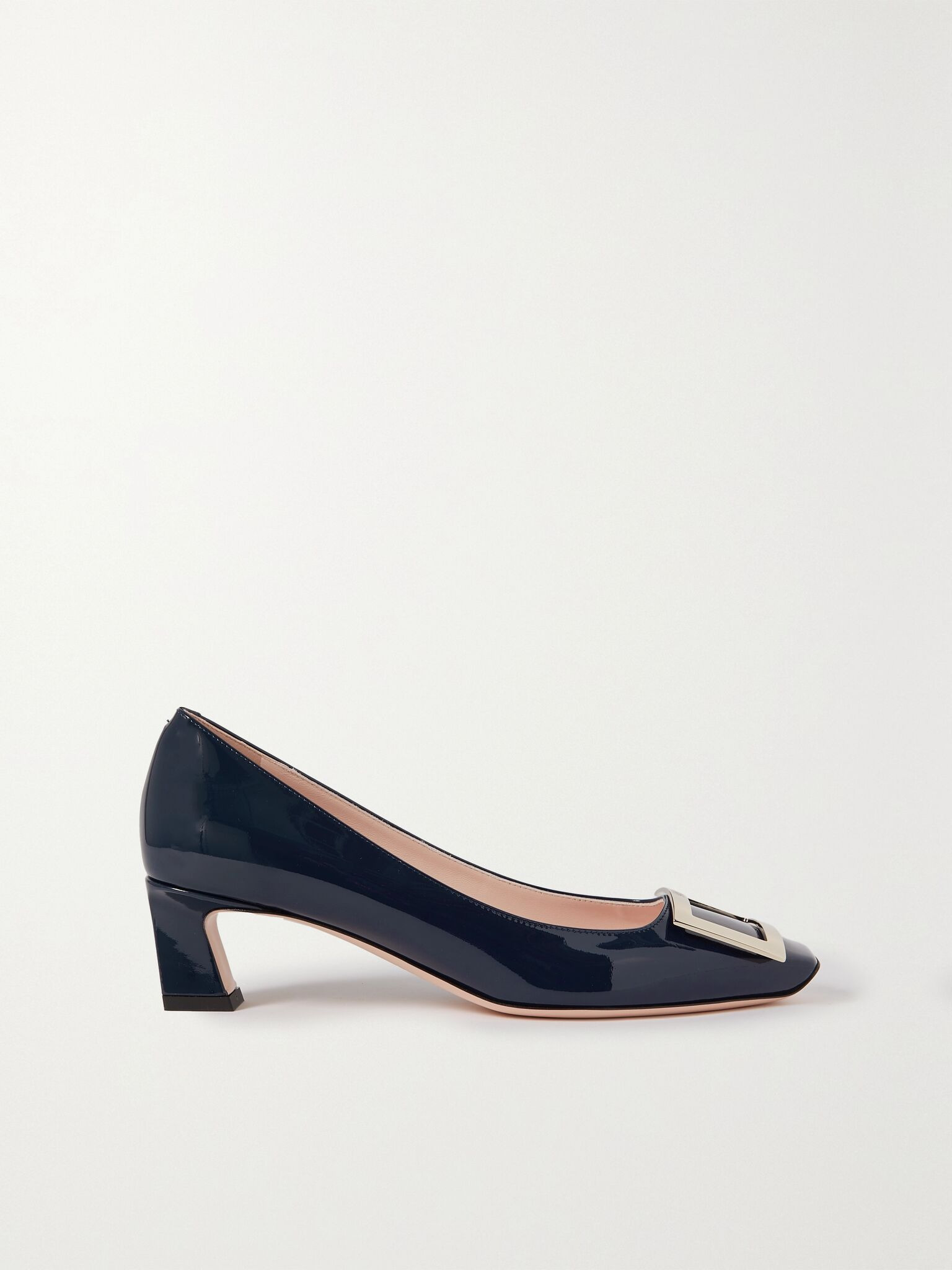 Decollete Trompette 45 patent-leather pumps Navy - 1